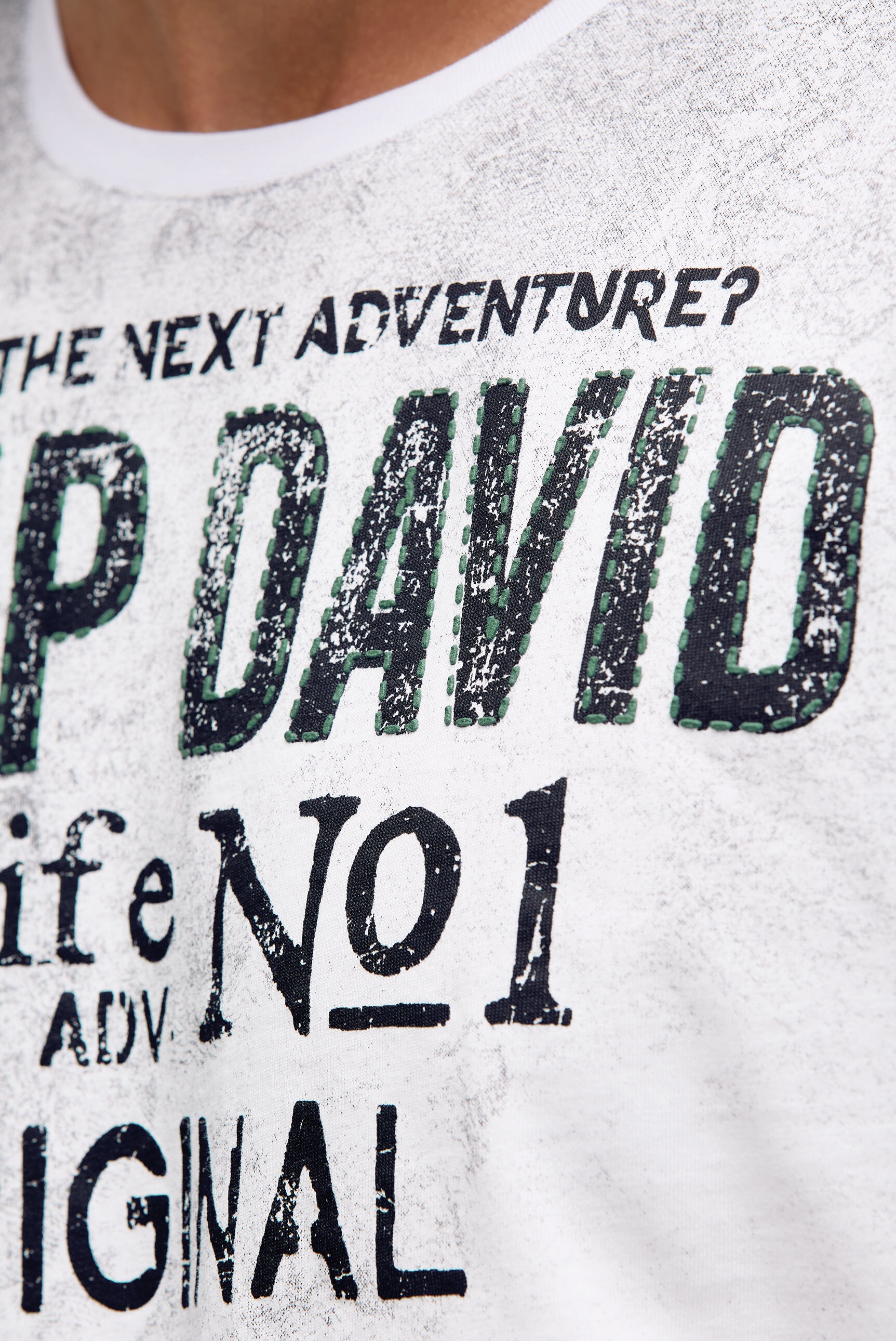 CAMP DAVID Rundhalsshirt aus Baumwolle