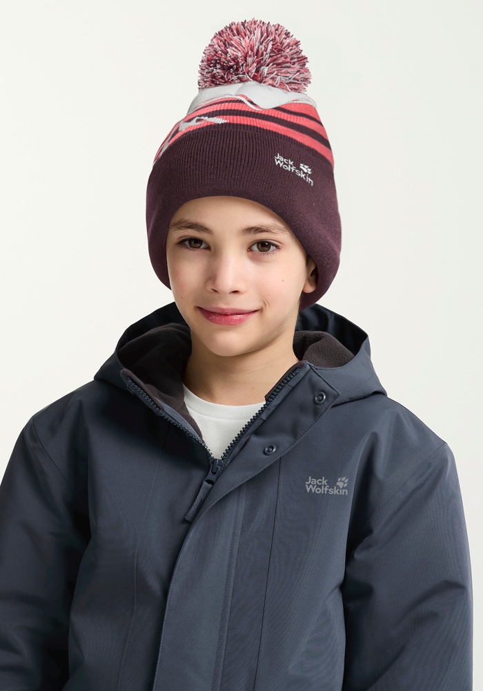 Jack Wolfskin Bommelmütze »STRIPY POMPOM BEANIE K«