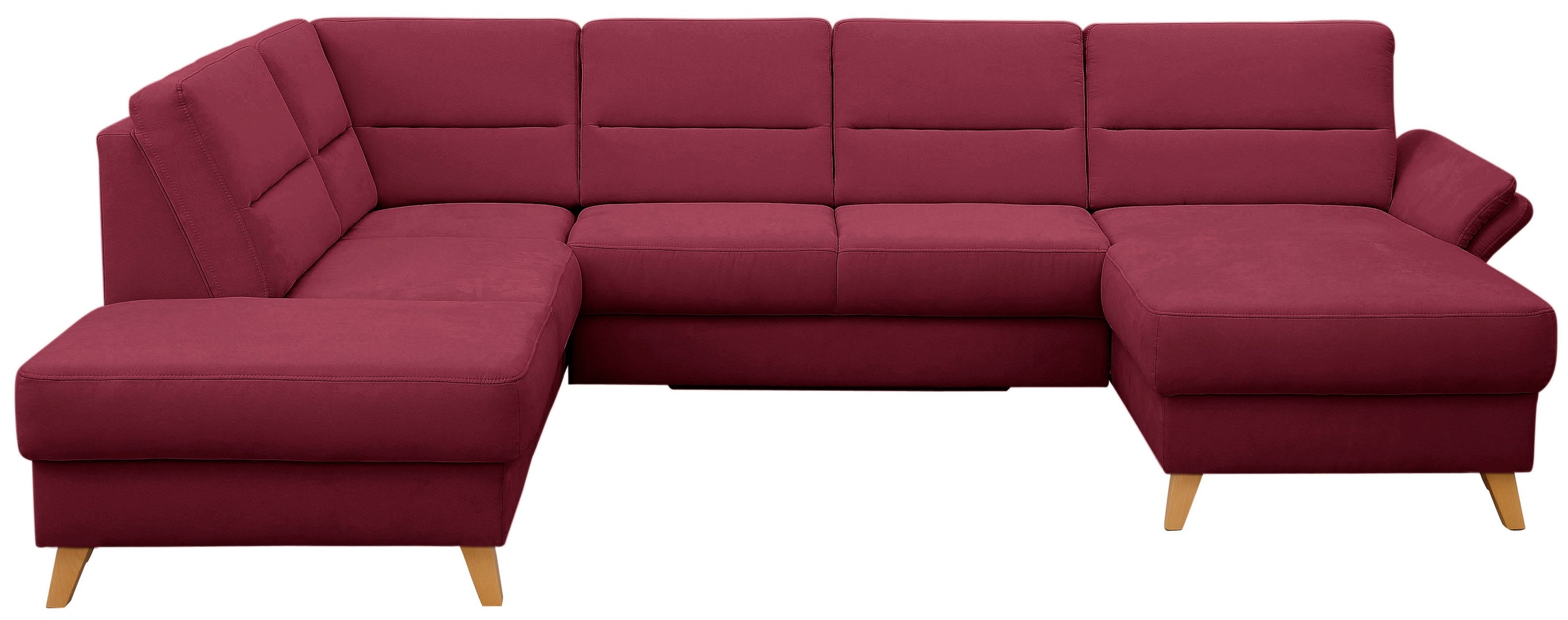 Home affaire Wohnlandschaft "Westerland U-Form" Federkern, wahlweise Bettfu günstig online kaufen