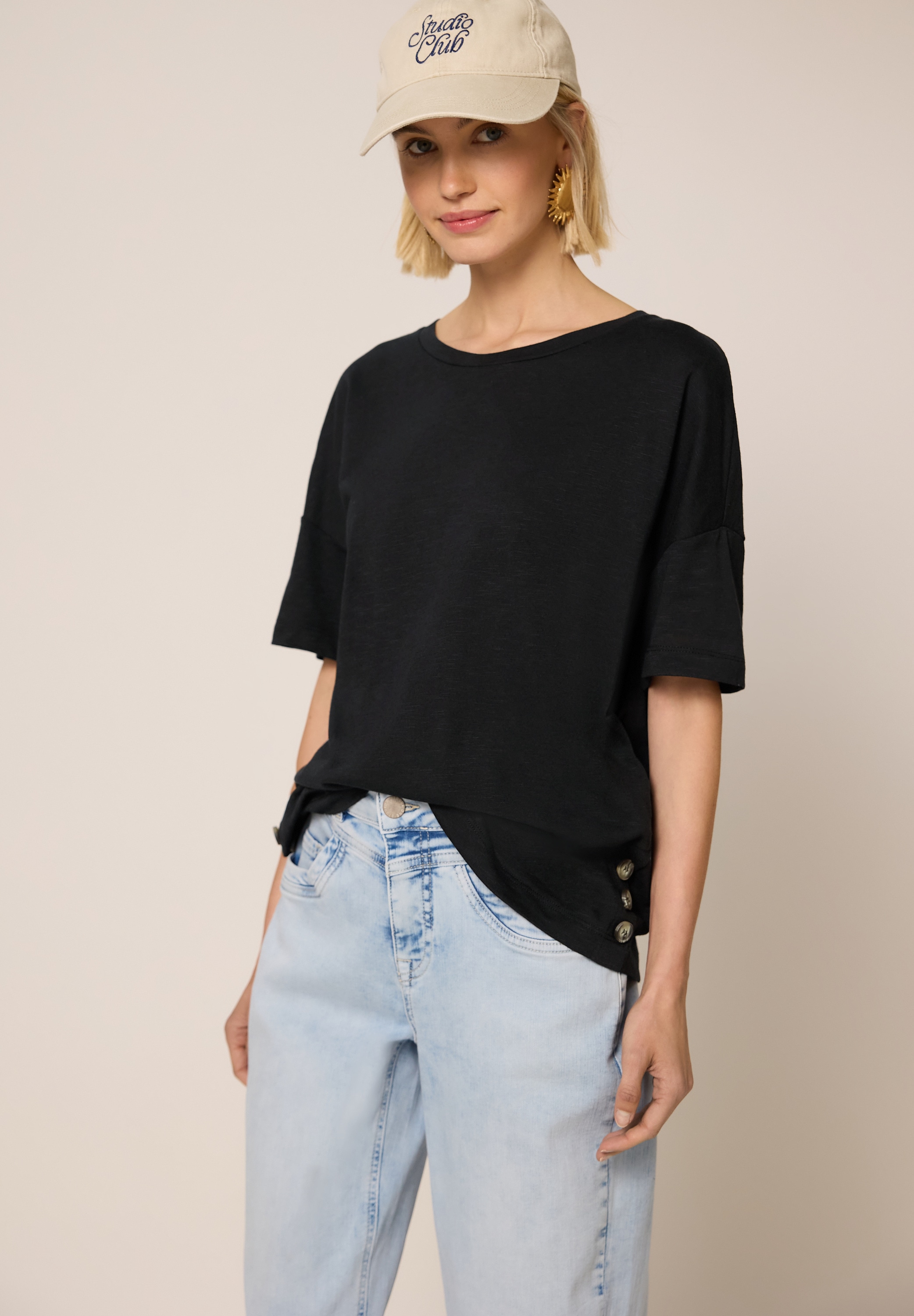 STREET ONE STUDIO T-Shirt unifarben