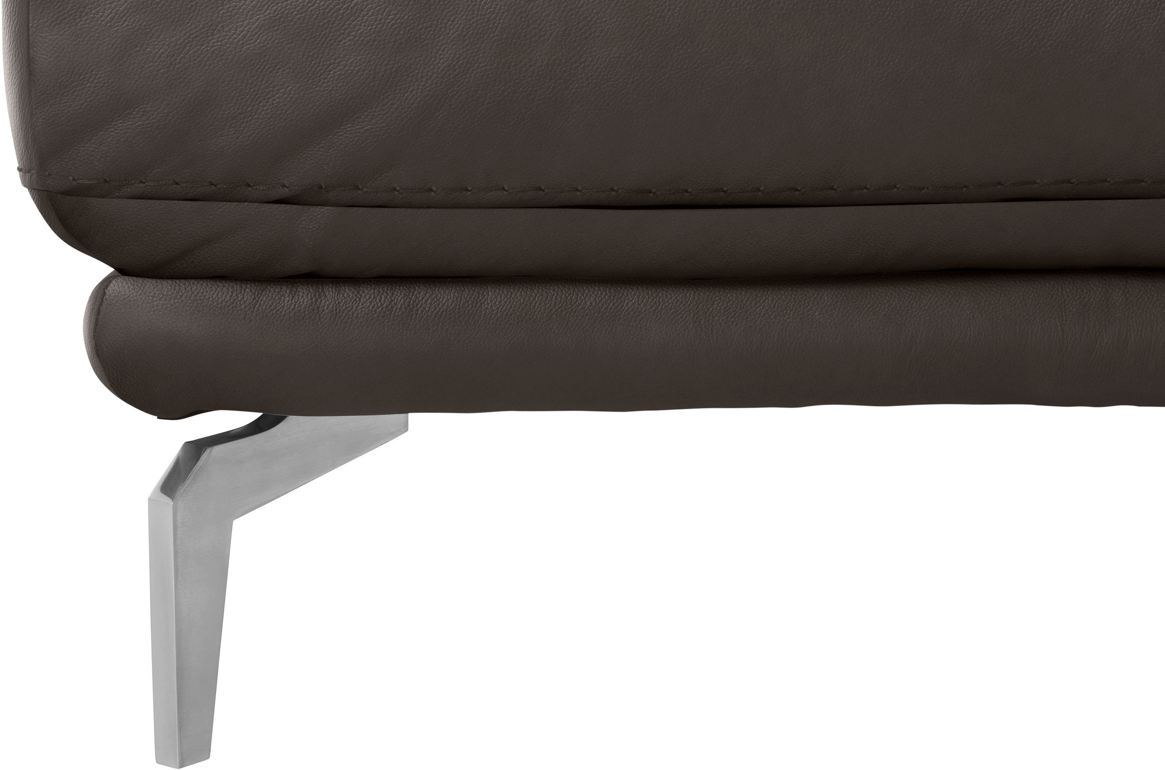 W.SCHILLIG Hocker »montanaa«, mit Metallfüßen in Chrom glänzend, Breite 71 cm