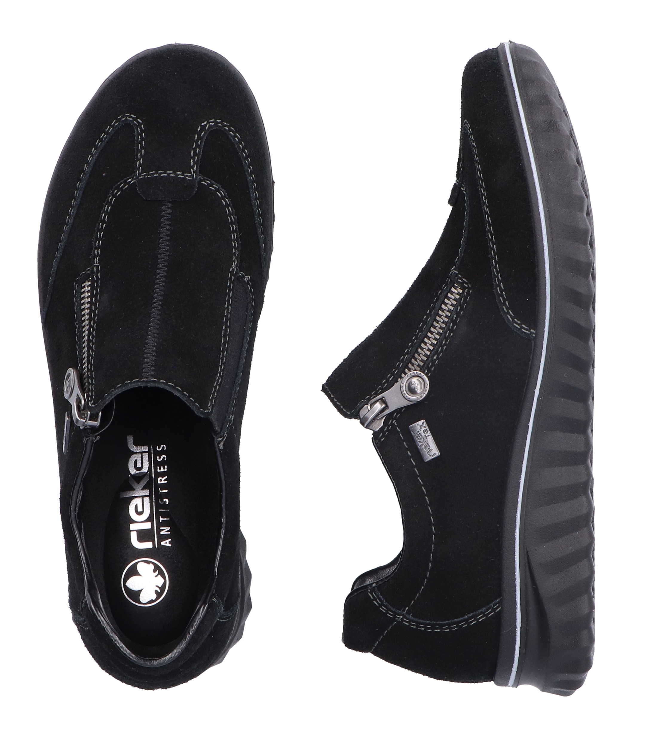 Rieker Slip-On Sneaker, Freizeitschuh, Halbschuh, Outdoorschuh mit riekerTEX-Membran