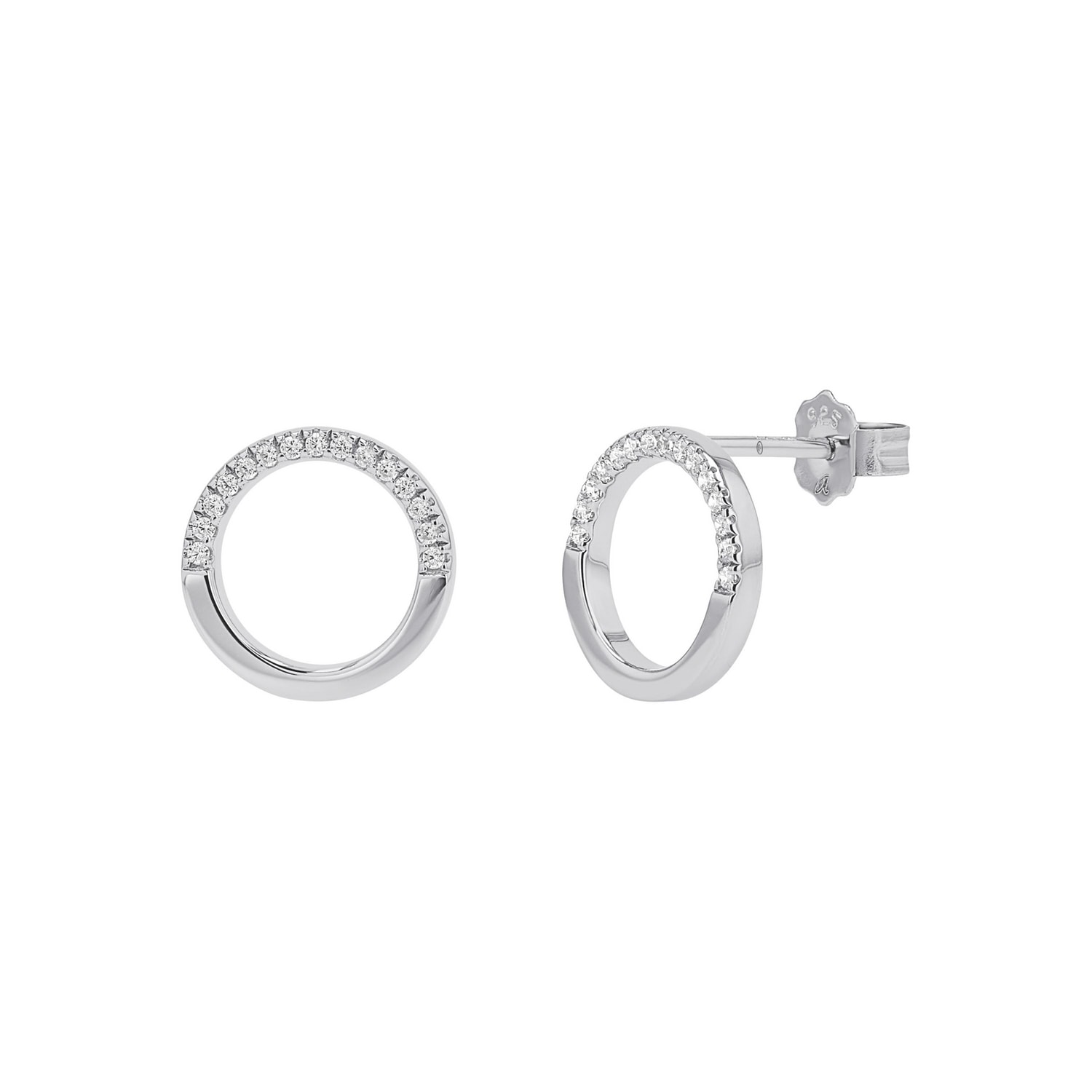 TOM TAILOR Paar Ohrstecker »Schmuck Geschenk Silber 925 Kreis rund« mit Zirkonia (synth.)