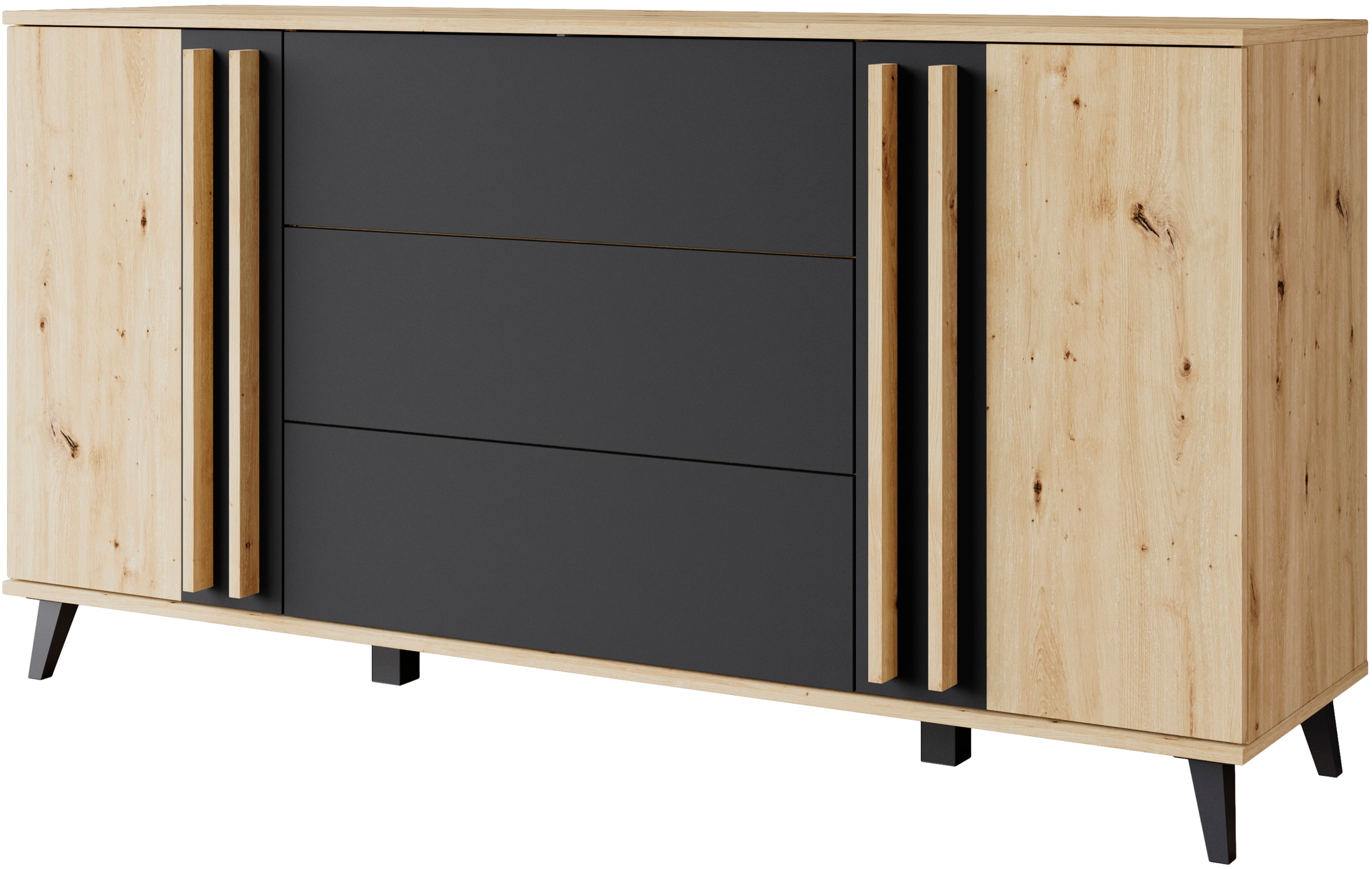 INOSIGN Sideboard "Helsinki, Kommode mit 2 Türen und 3 Schubladen, Breite 1 günstig online kaufen