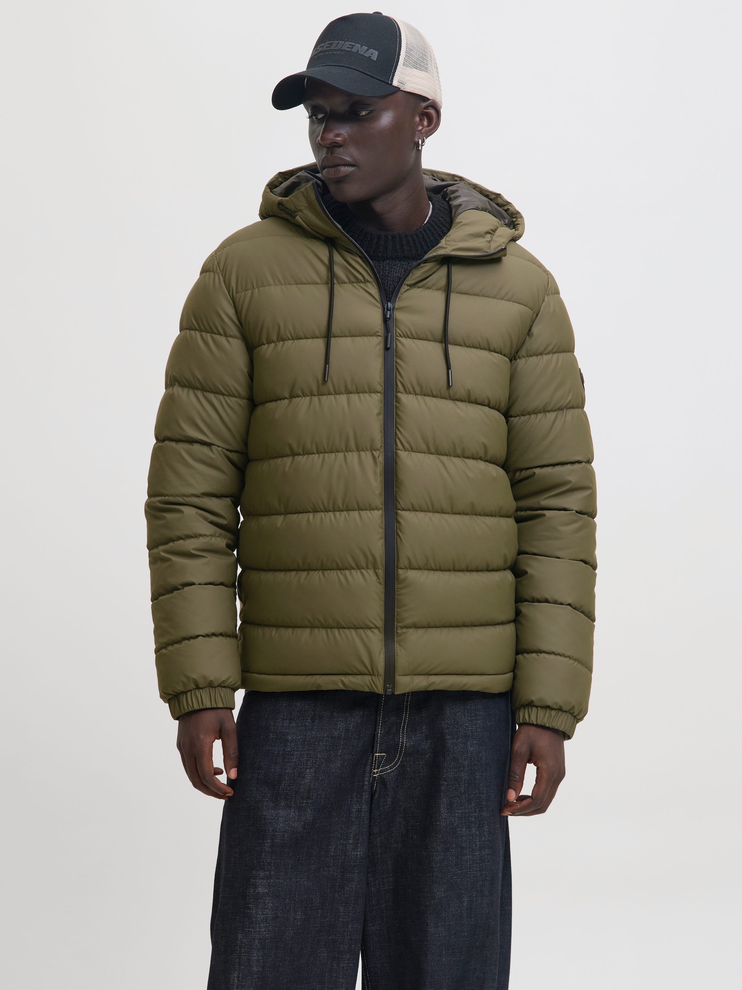 Jack & Jones Steppjacke "JCOPOINT PU PUFFER JACKET BF" mit Kapuze günstig online kaufen