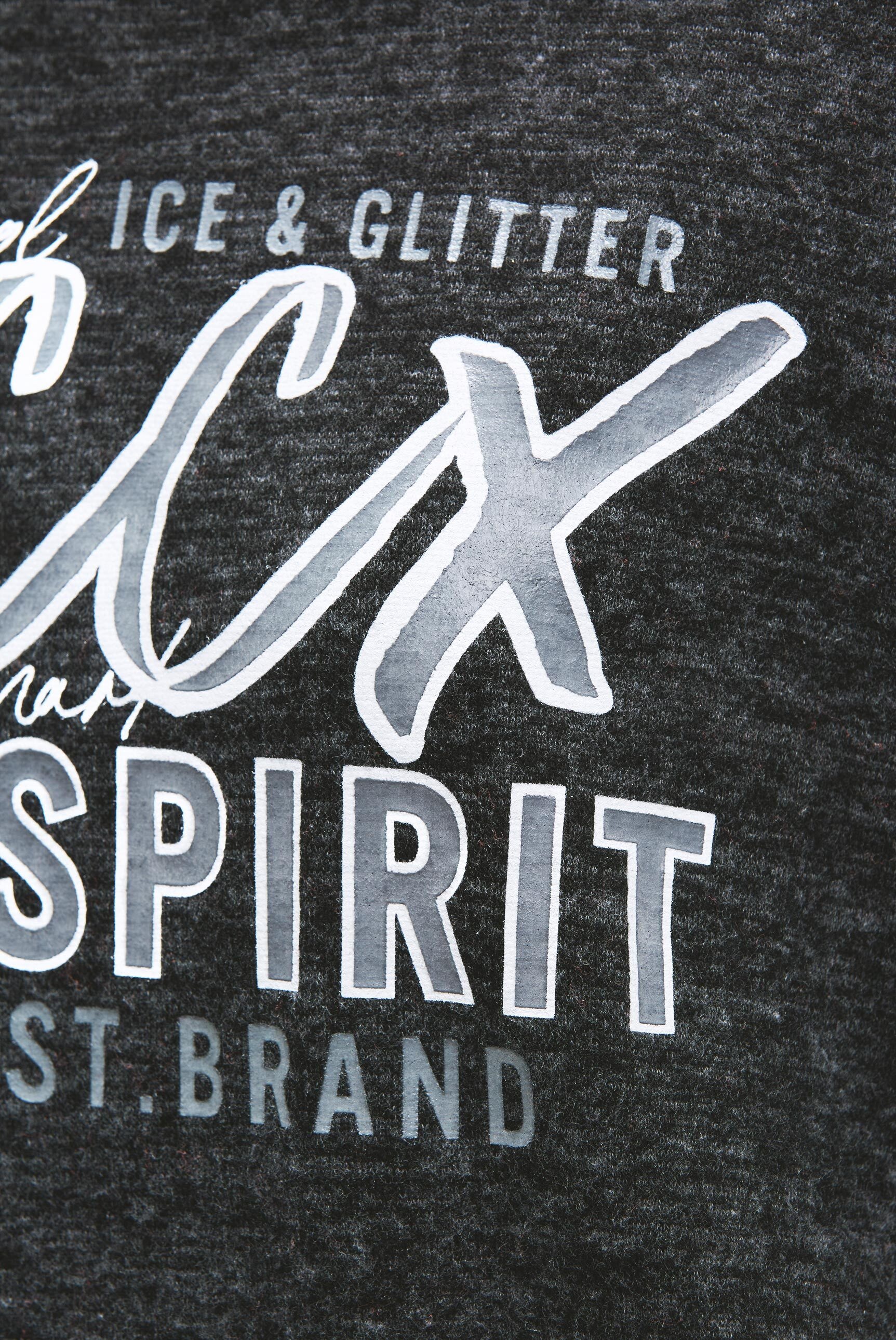 SOCCX Rundhalspullover mit überschnittenen Schultern