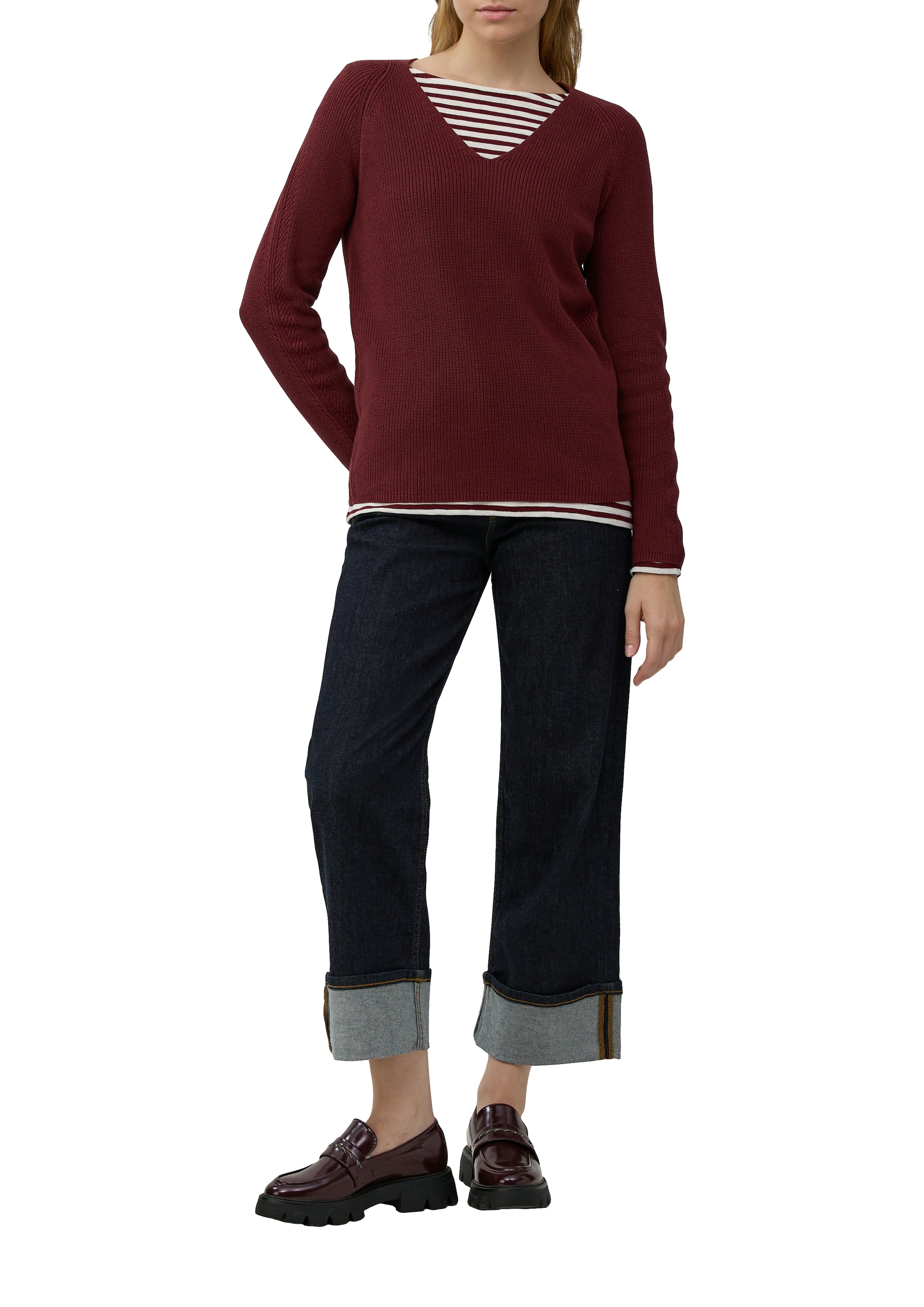 s.Oliver Strickpullover, mit V-Ausschnitt