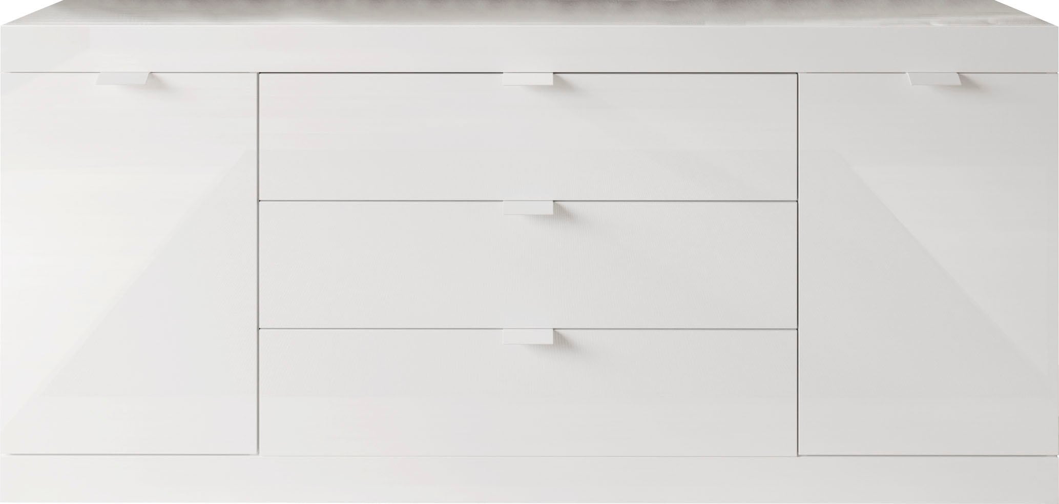 LC Sideboard »Slim«, Breite 181 cm, weiß Hochglanz Lack