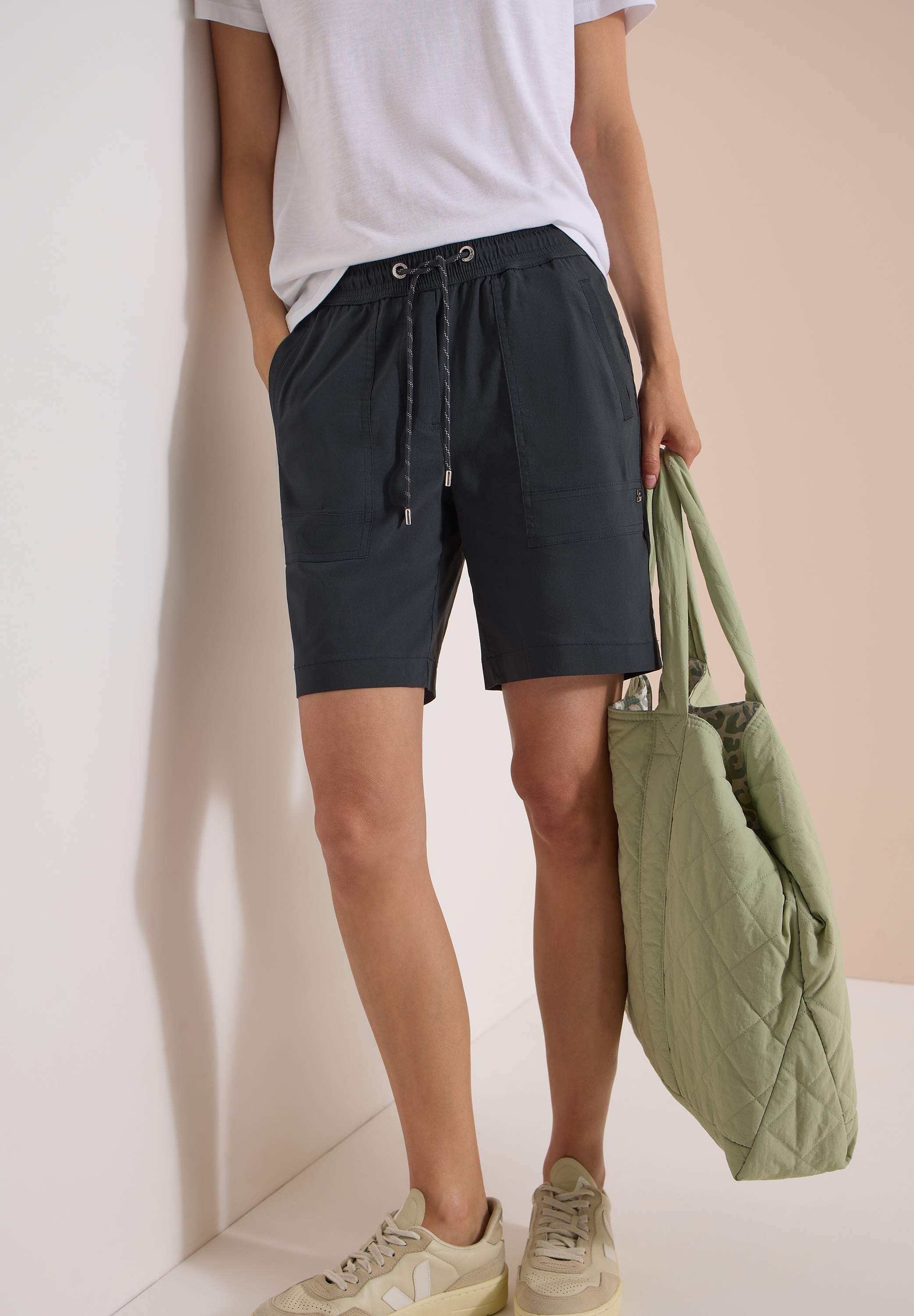 Cecil Shorts »Style Chelsea«  bequeme Sommershorts, Elastikbund, aufgesetzte Taschen