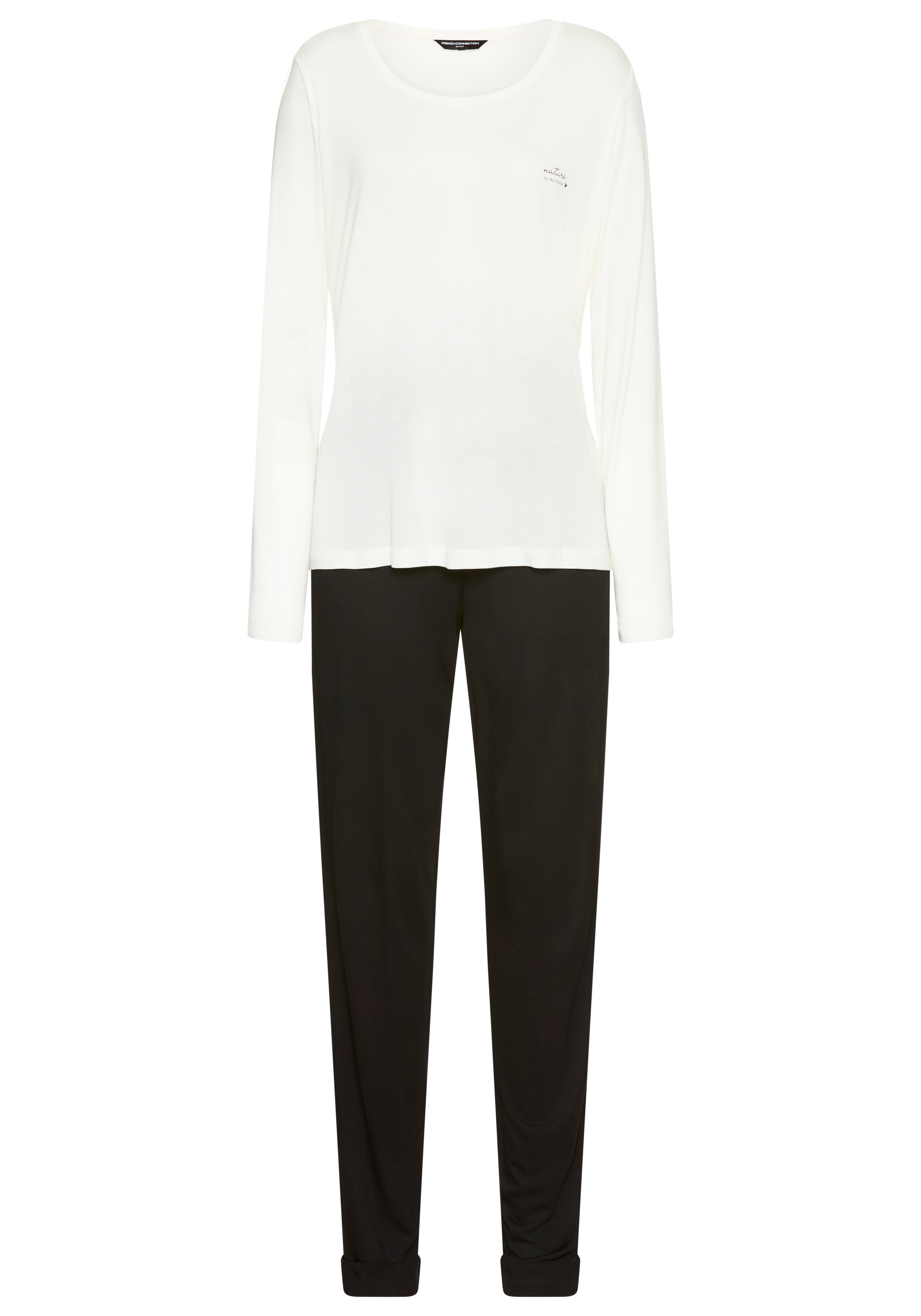 French Connection Pyjama 2 im zeitlosen Schwarz-Weiß-Look günstig online kaufen