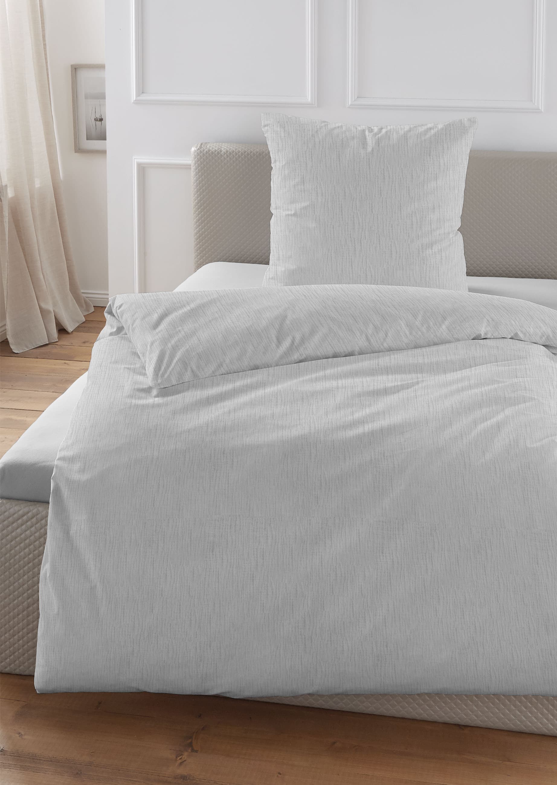 HECHTER PARIS Bettwäsche "0481309" 2 Stk. gekreppte Optik + Struktur, weich günstig online kaufen