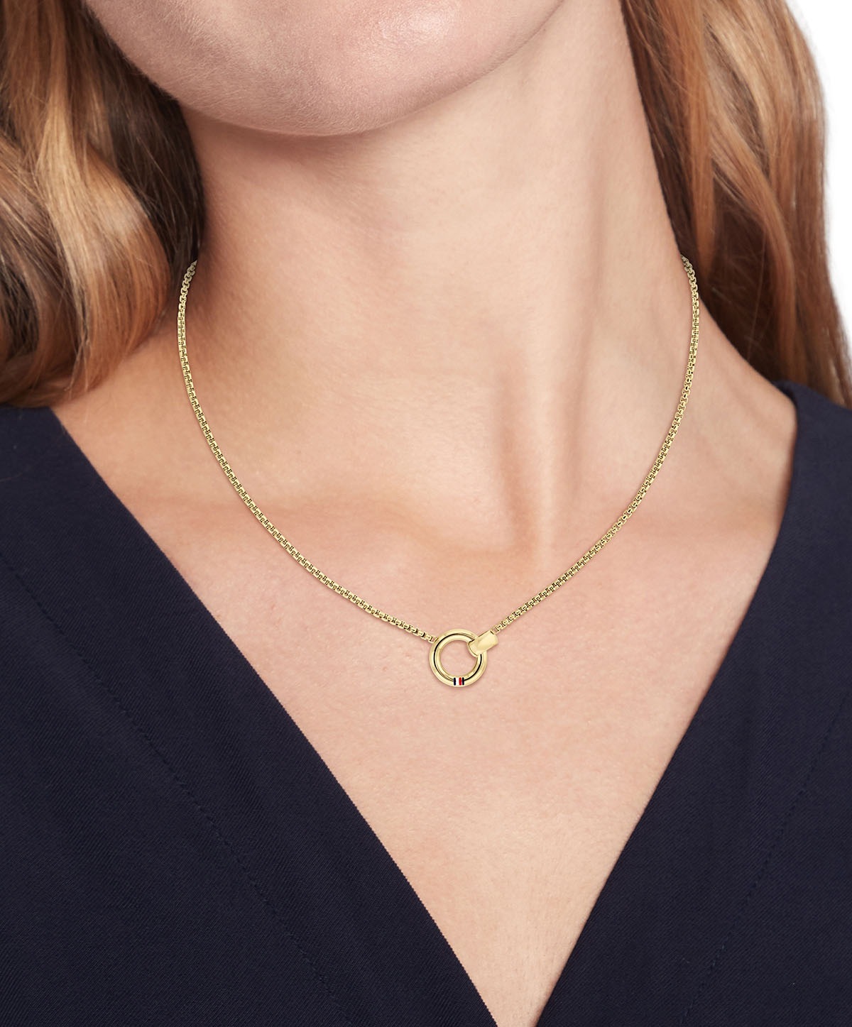 Tommy Hilfiger Kette mit Anhänger »CIRCLES, 2780944, 2780945«, mit Emaille