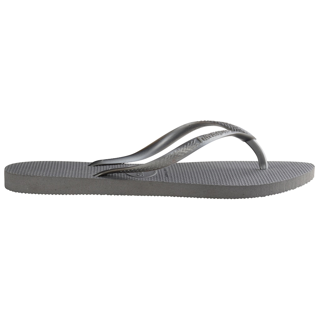 Havaianas Zehentrenner »Slim«, Sommerschuh, Schlappen, Poolsildes mit weichem Zehensteg