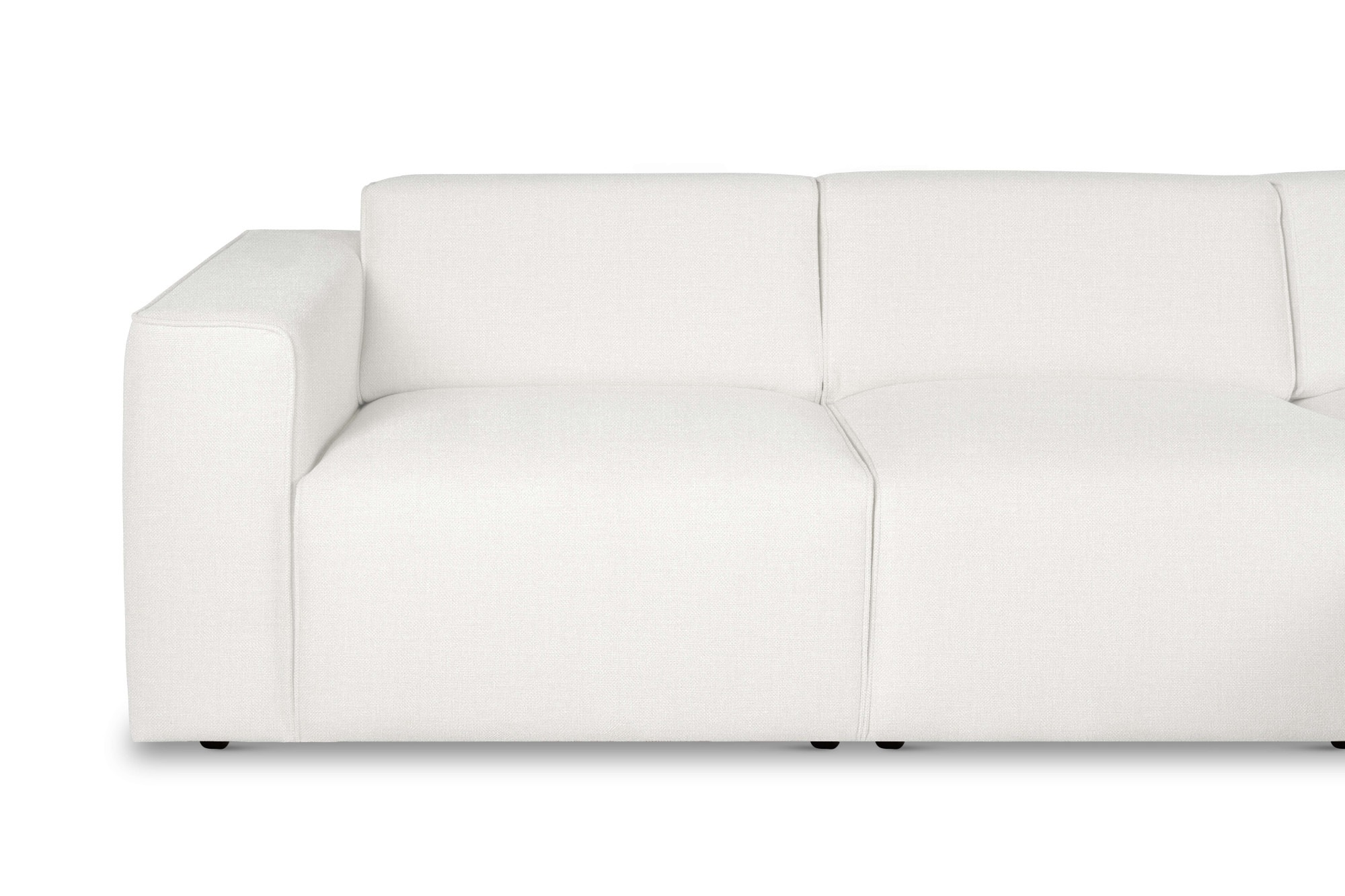 Home affaire Ecksofa »Noord mit Kedernaht, Breite 281 cm, L-Form« Cord, Struktur, Webstoff, mit Wellenunterfederung, Massivholzrahmen