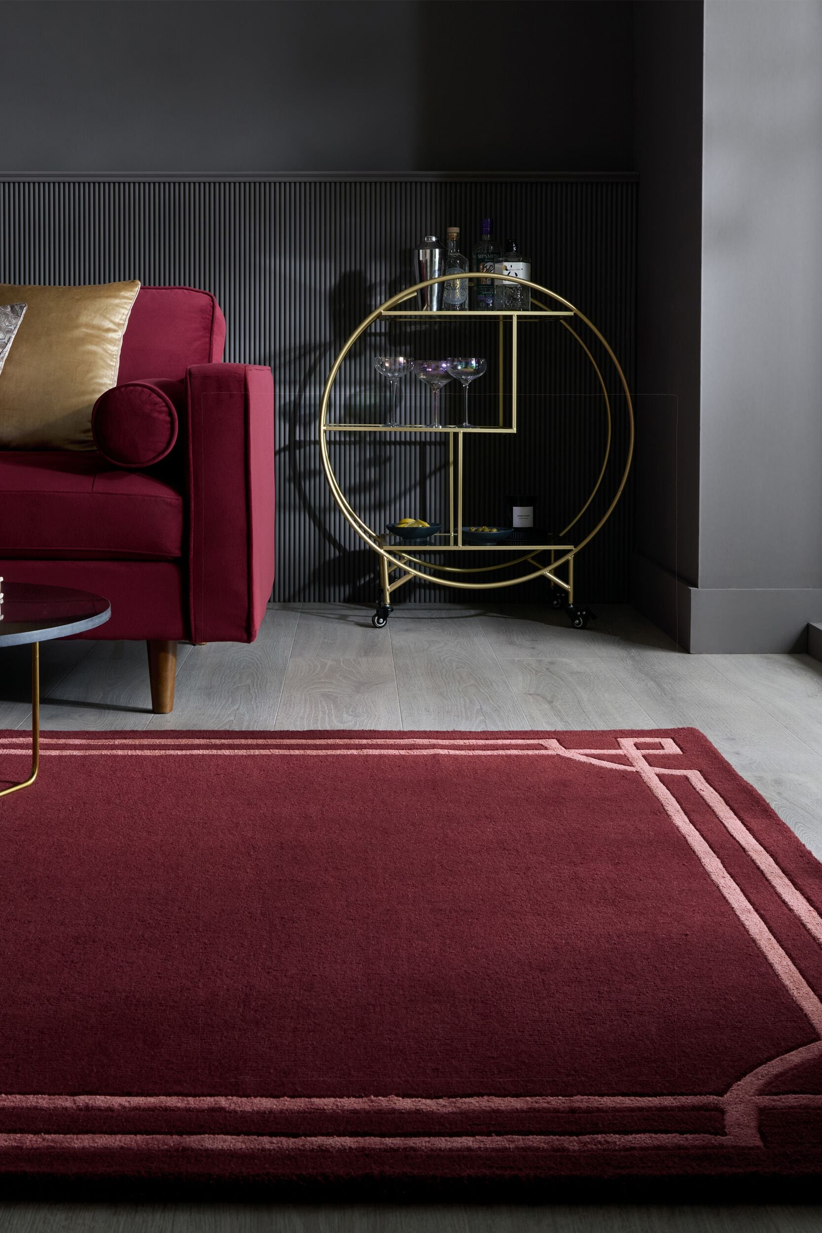 FLAIR RUGS Teppich "Gatsby" rechteckig 8 mm Höhe mit Bordürendesign
