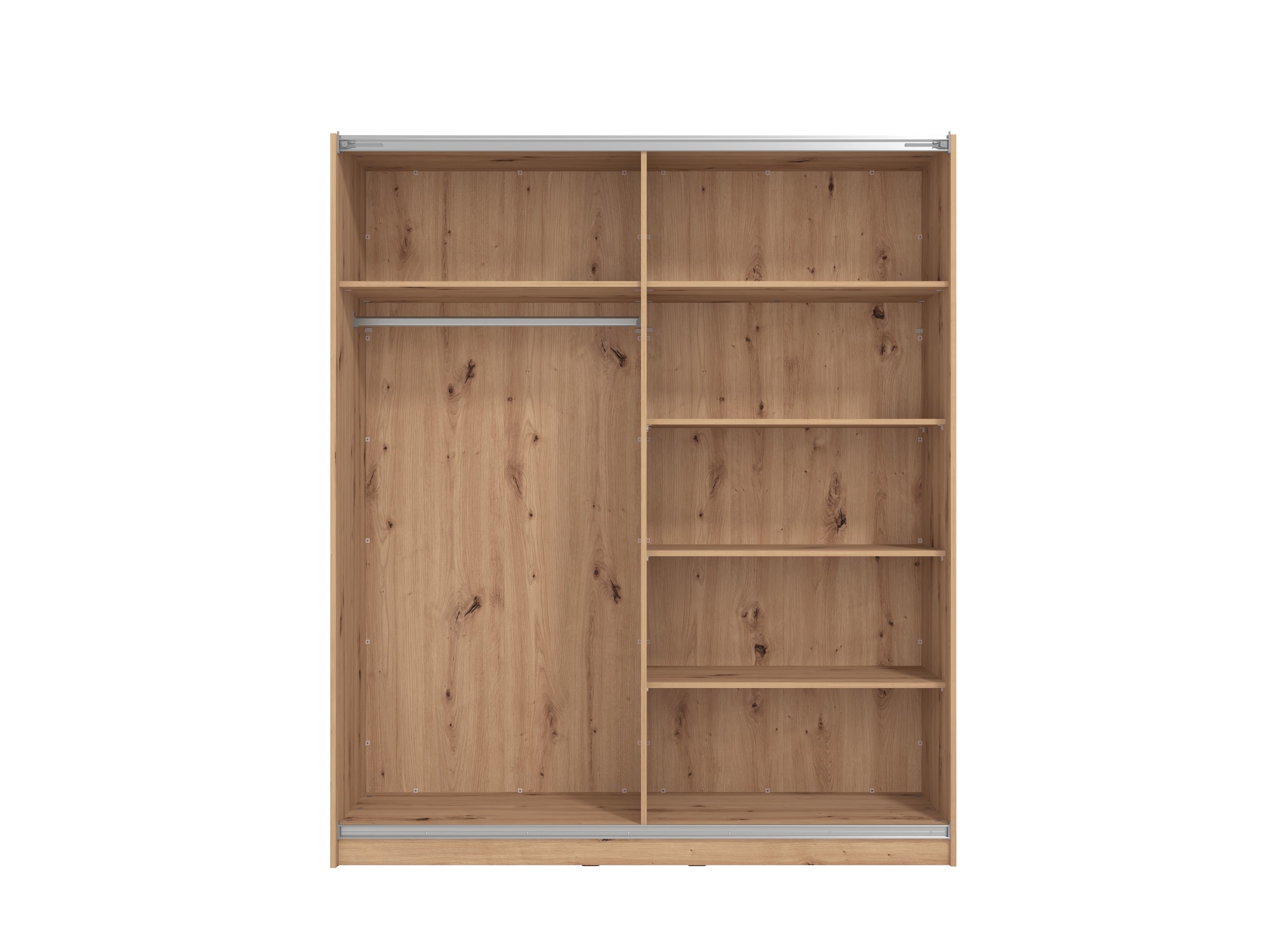 INOSIGN Schwebetürenschrank »Sardinia, Kleiderschrank mit Spiegel, Made in Europe«, viel Stauraum durch großzügige Innenausstattung, 170 oder 262cm breit