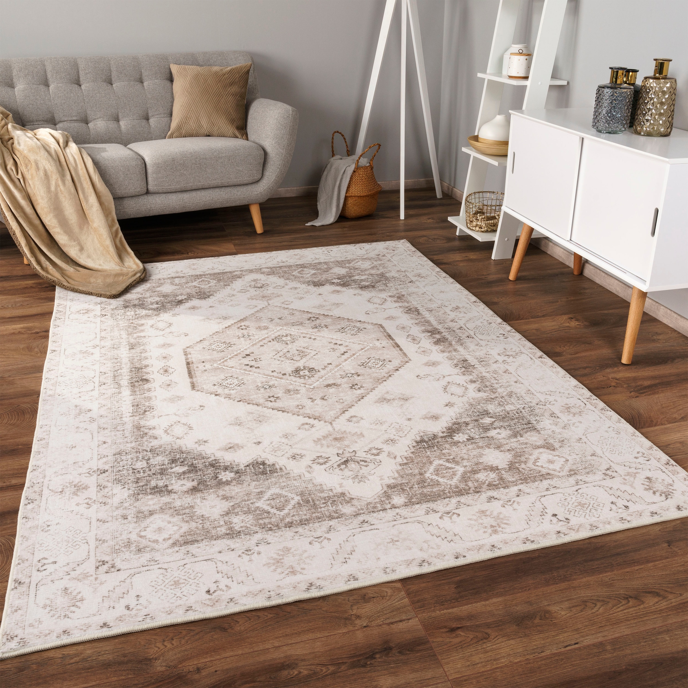 Paco Home Teppich »Cambridge 463«, rechteckig, Kurzflor, orientalisches  Muster, Vintage Design | BAUR