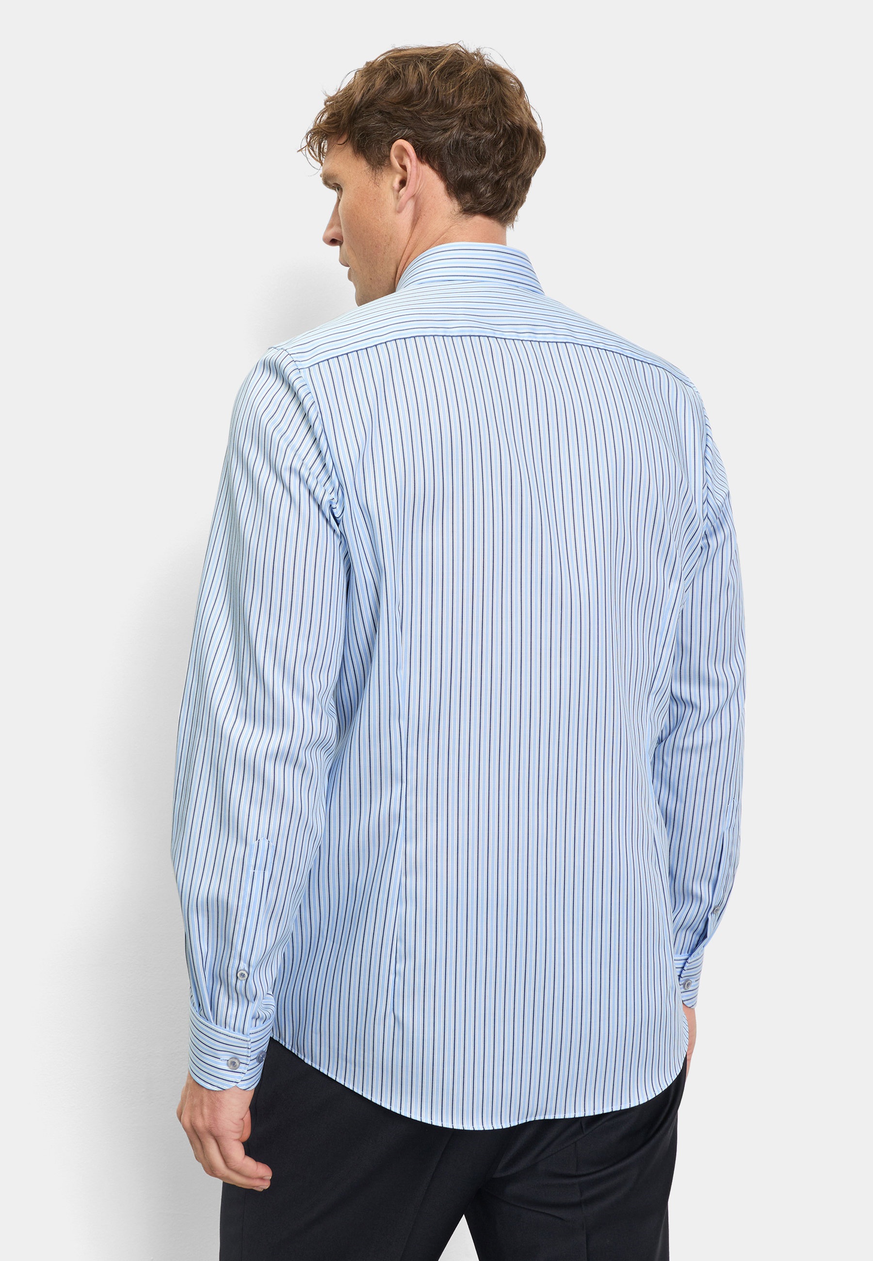 OLYMP Level Five Body Fit Shirt Blue 40 6