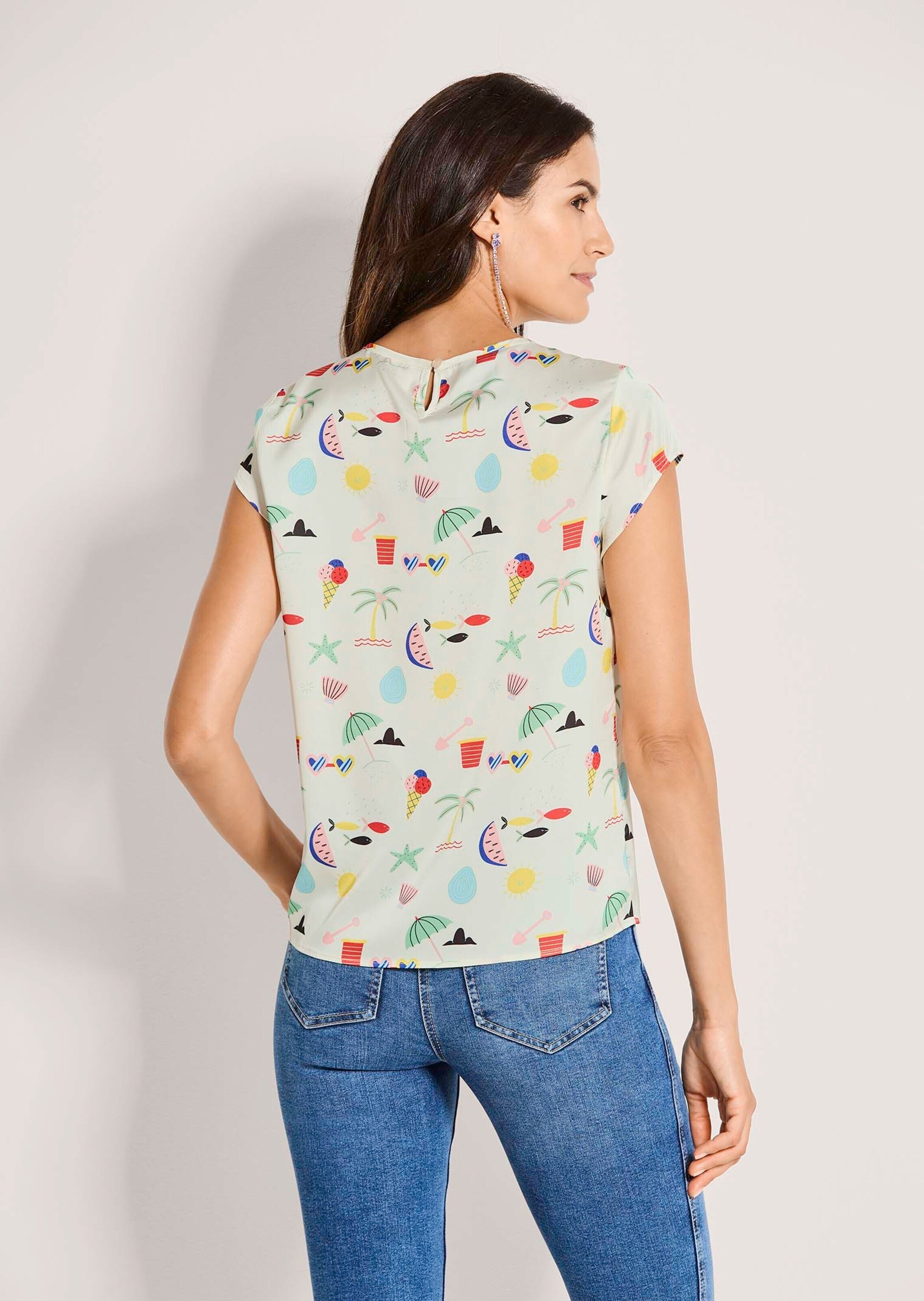 MADELEINE Shirtbluse »Blusenshirt Druckbluse mit sommerlichem Print«