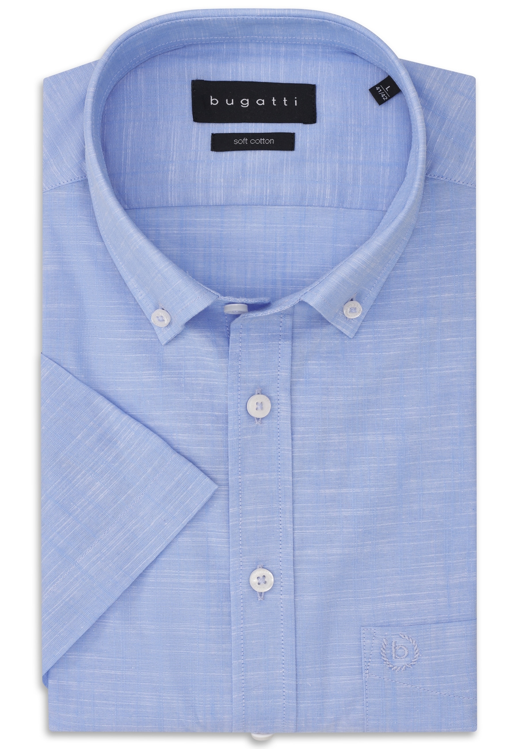 bugatti Kurzarmhemd Modern Fit mit Button-Down-Kragen