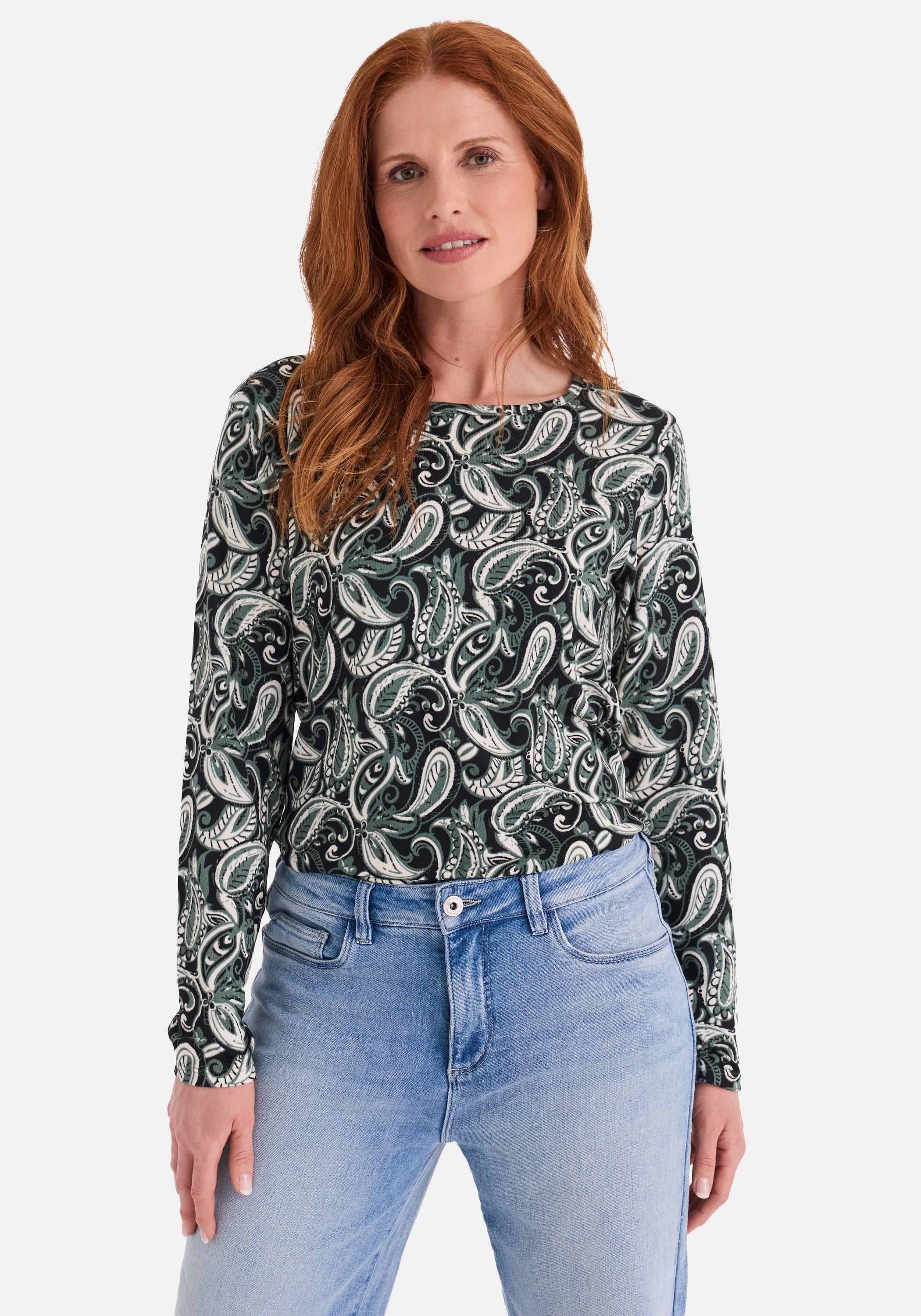 STOOKER WOMEN "CARA Langarmshirt Rundhals" Langarmshirt Rundhals figurumspielend für Damen