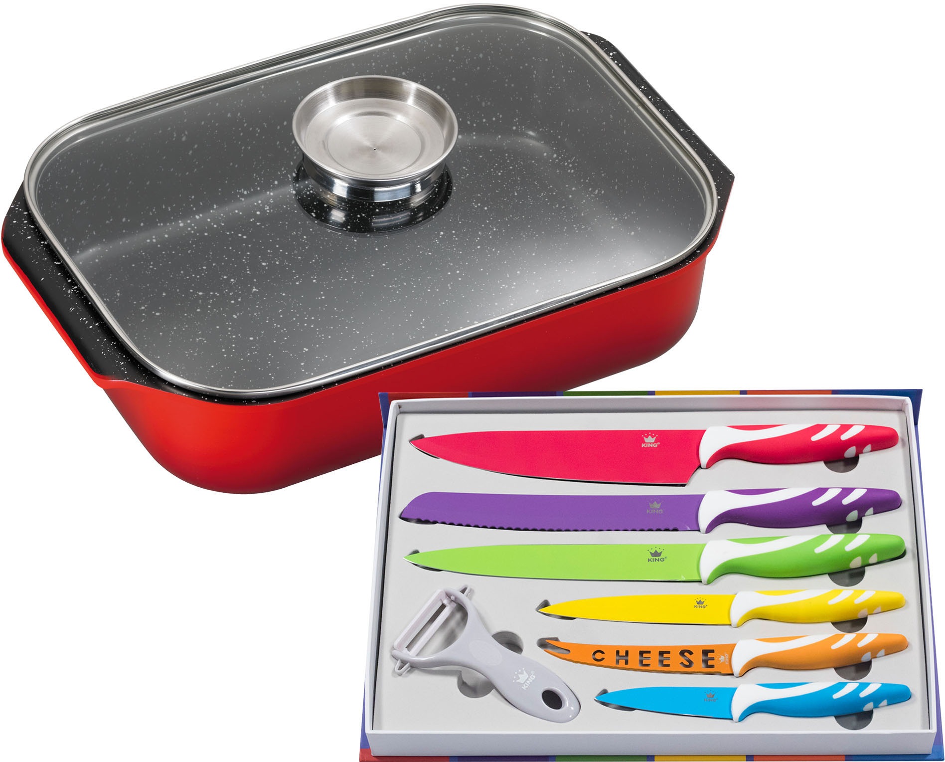 KING Bräter Set, 9 Stk. tlg. Aluminiumguss günstig online kaufen