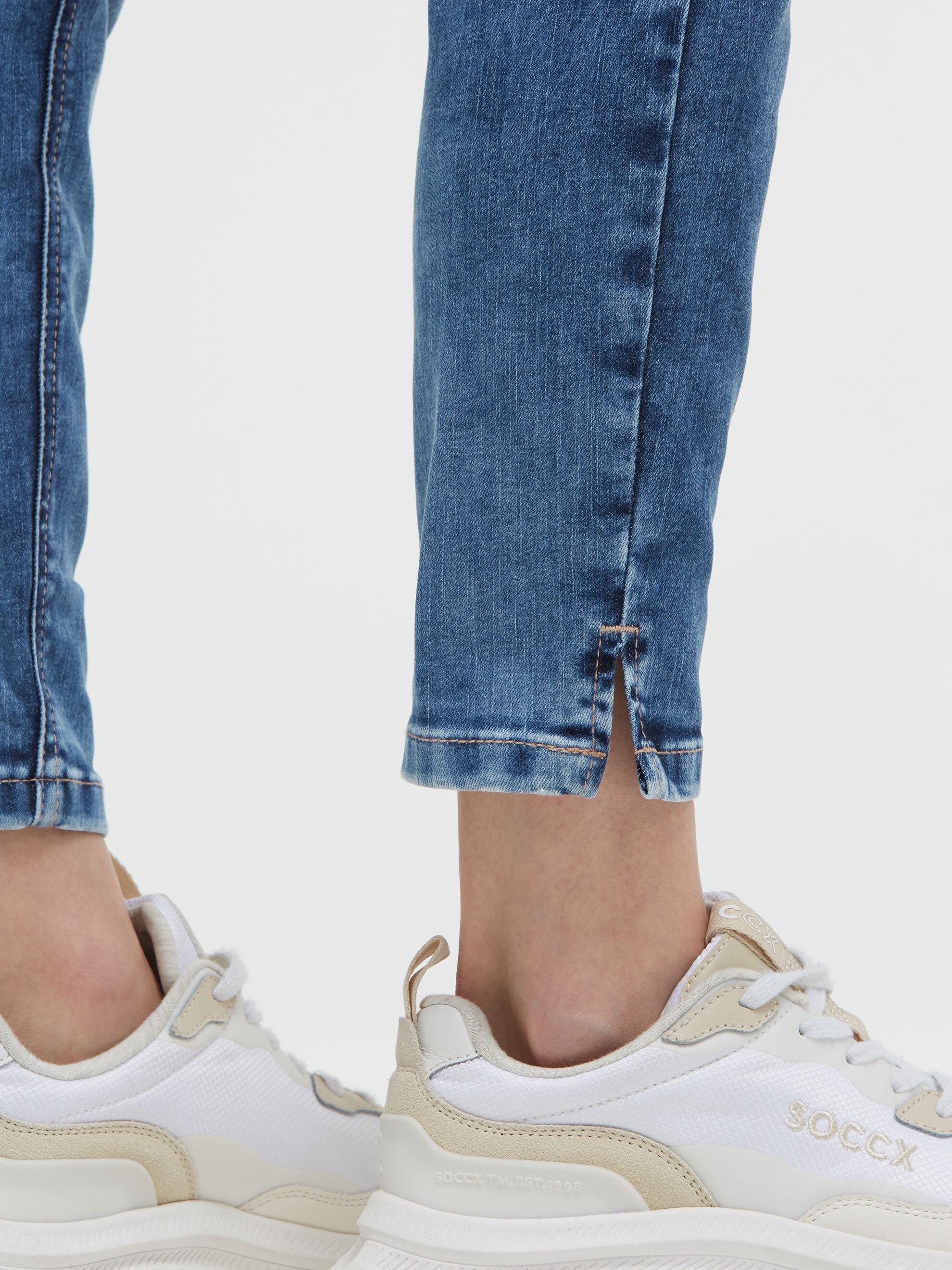 SOCCX Slim-fit-Jeans mit normaler Leibhöhe