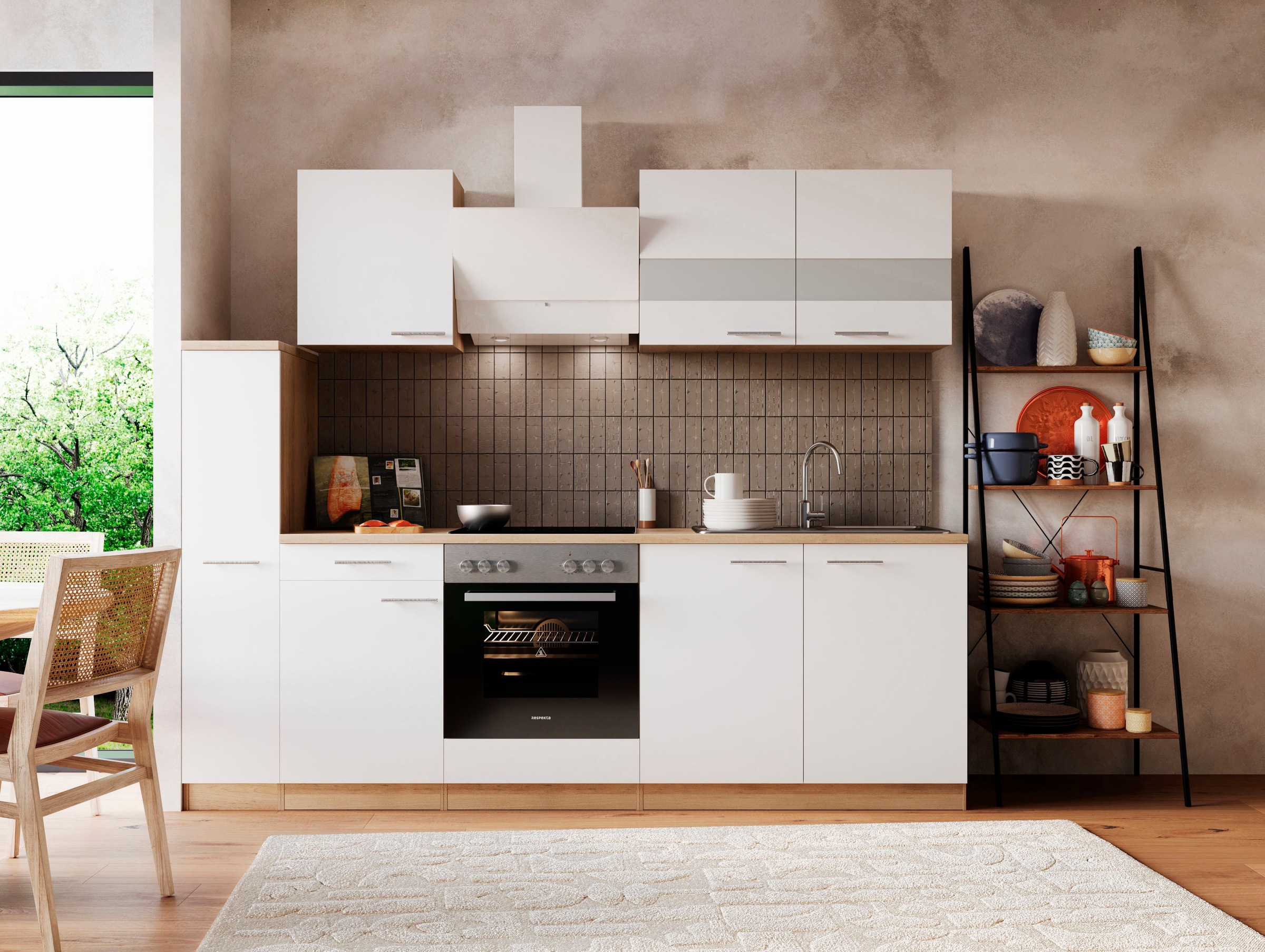 RESPEKTA Küche "Merle" Breite 240 cm, mit Soft-Close, in exklusiver Konfigu günstig online kaufen