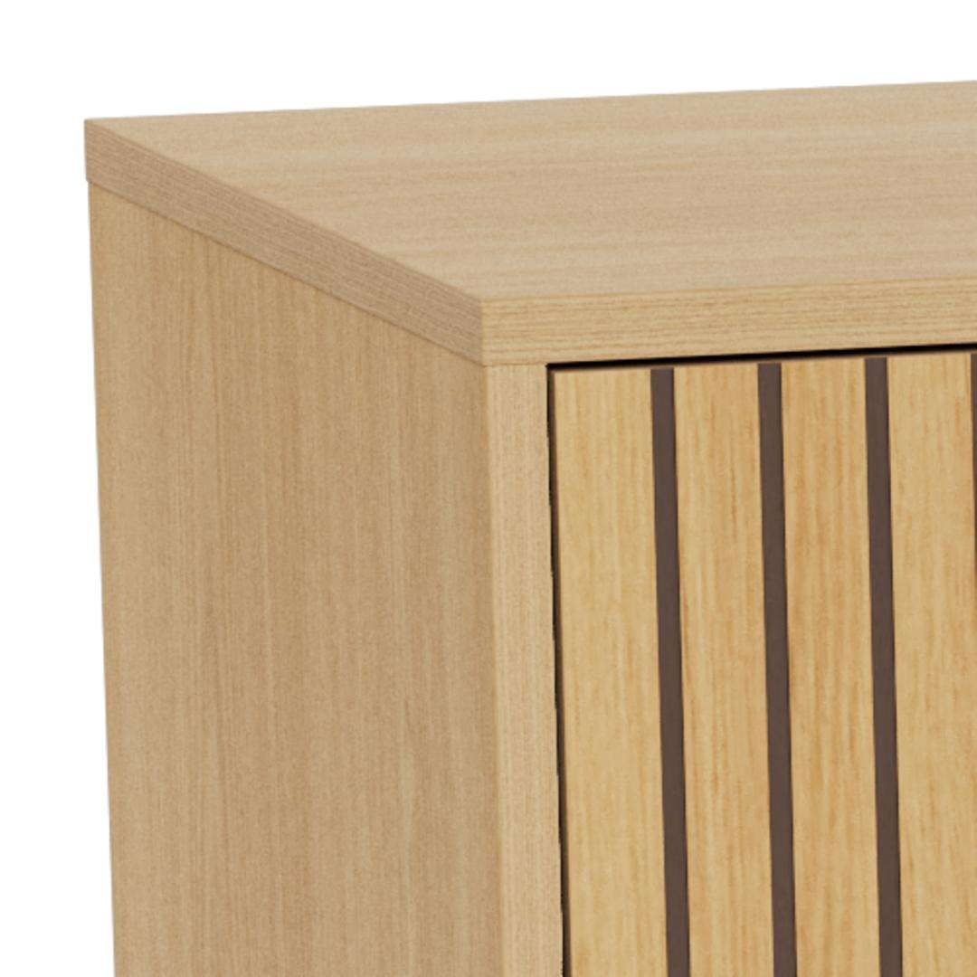 ACTONA GROUP Kommode »Albany Kommode – modernes Design & viel Stauraum mit Lamellenfront« Kommode mit 6 Schubladen, Eiche mit Lamellenfront, B: 157,9 cm