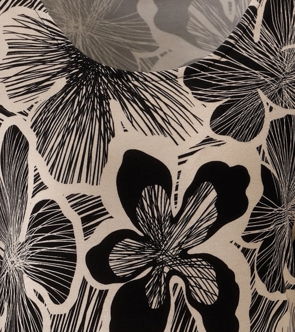 Aniston SELECTED Jerseykleid mit großen, fantasievollem Blumenblüten - NEUE KOLLEKTION