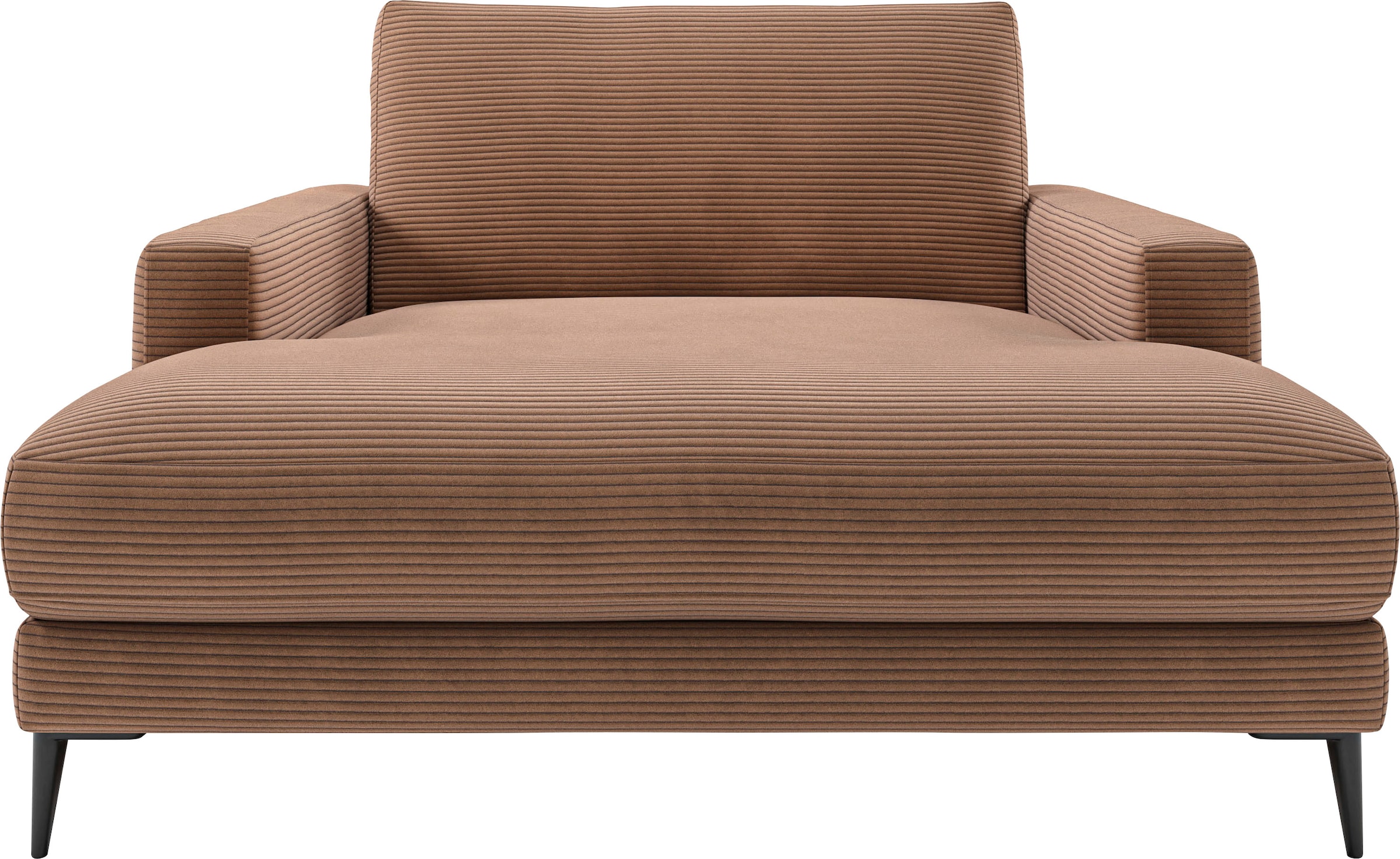 Chaiselongue HOME AFFAIRE, B:132cm H:84cm T:170cm, braun, 88% Polyester, 12% Polyacryl, Sofas, "Downtown Loungemöbel zum Relaxen, B/T/H: 132/170/84