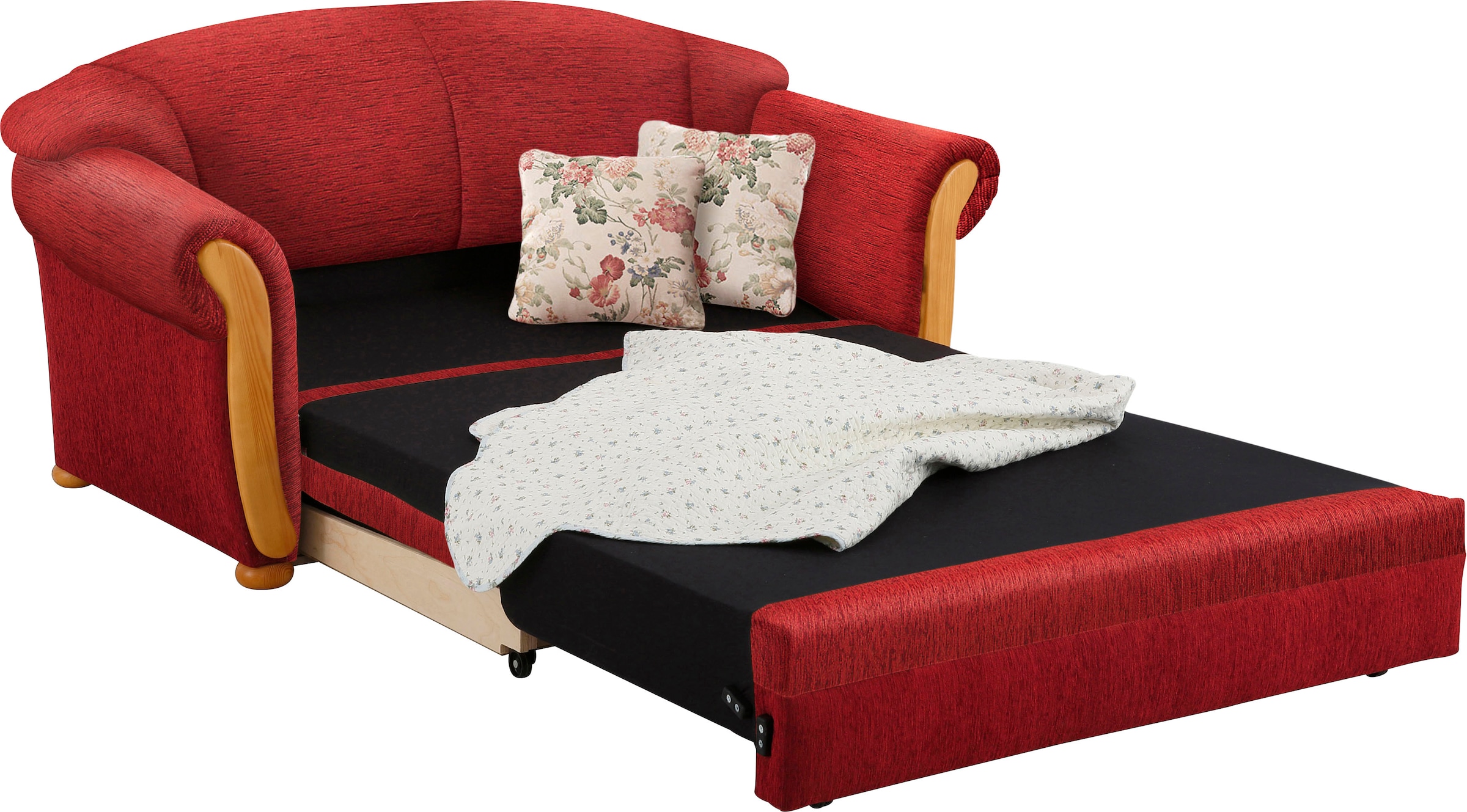 Home affaire 2-Sitzer "Milano, Schlafsofa im Landhaus-Stil, bequem, Liegefl günstig online kaufen