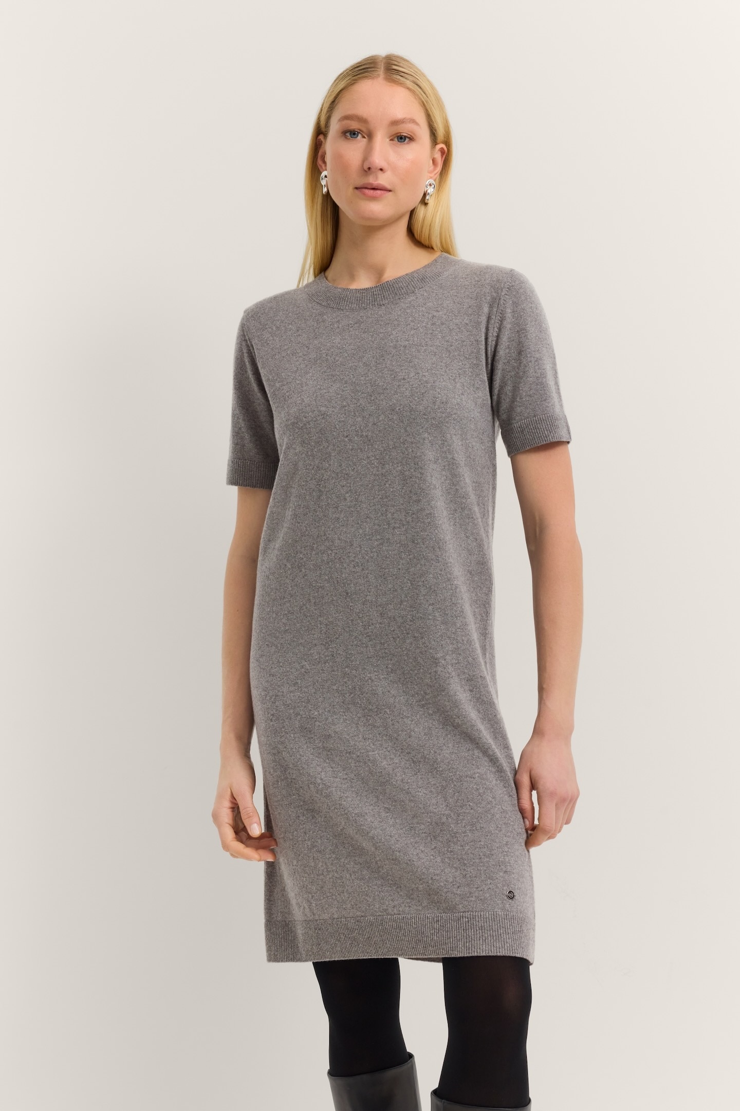 bugatti Strickkleid "Rundhalsausschnitt", aus einem edlen Wolle-Kaschmir-Mi günstig online kaufen