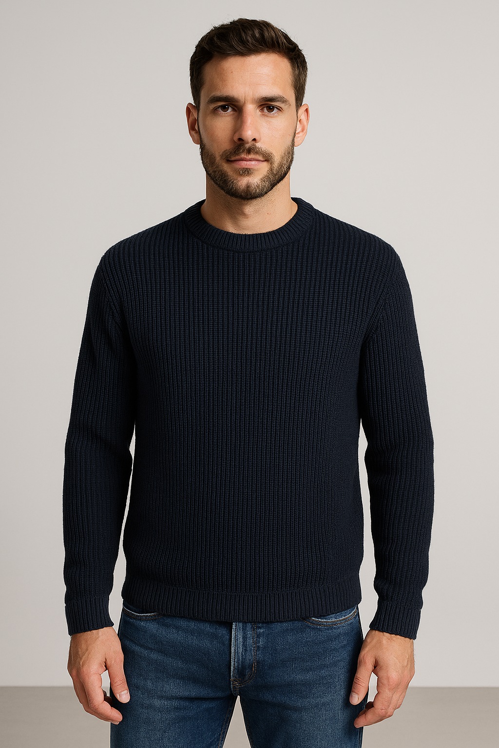 Jack & Jones Rundhalspullover "JJKAITO KNIT CREW NECK BF" günstig online kaufen