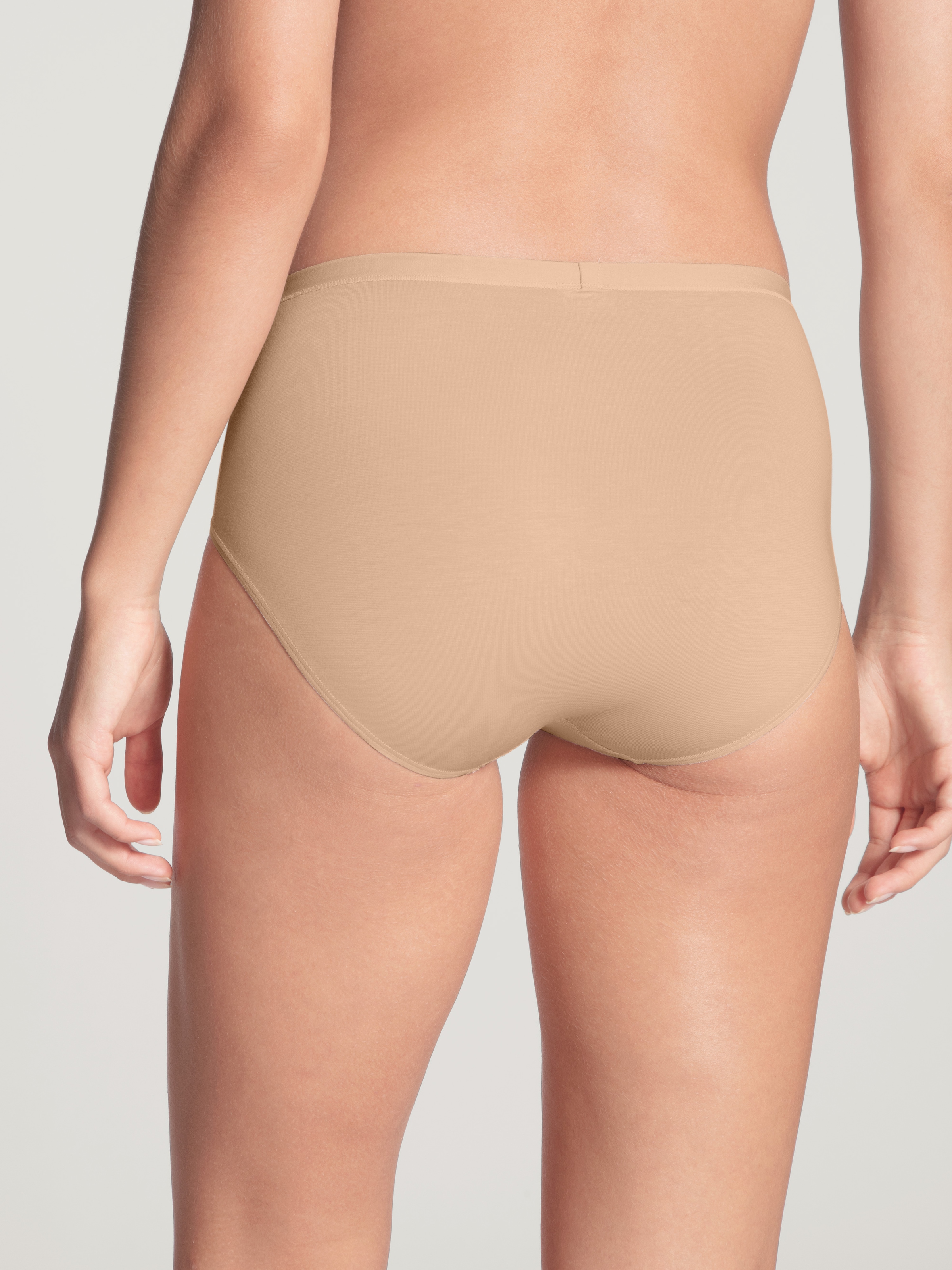 CALIDA High-Waist-Slip »Natural Comfort«, natürlicher Glanz und glatter Griff, Bundhöhe: 14cm