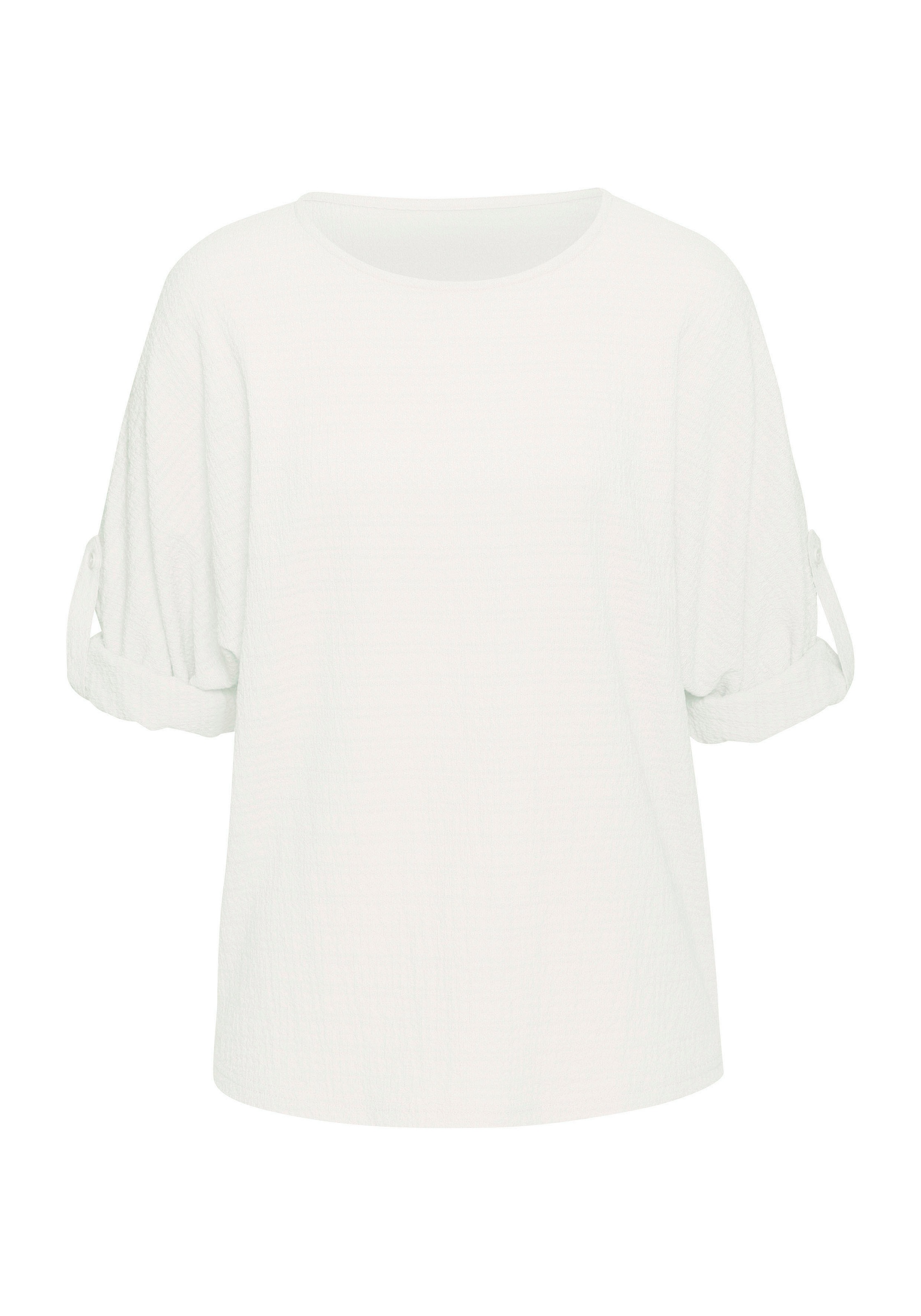 Vivance 2-in-1-Shirt "zum Krempeln", aus bügelfreier Crêpe-Qualität günstig online kaufen