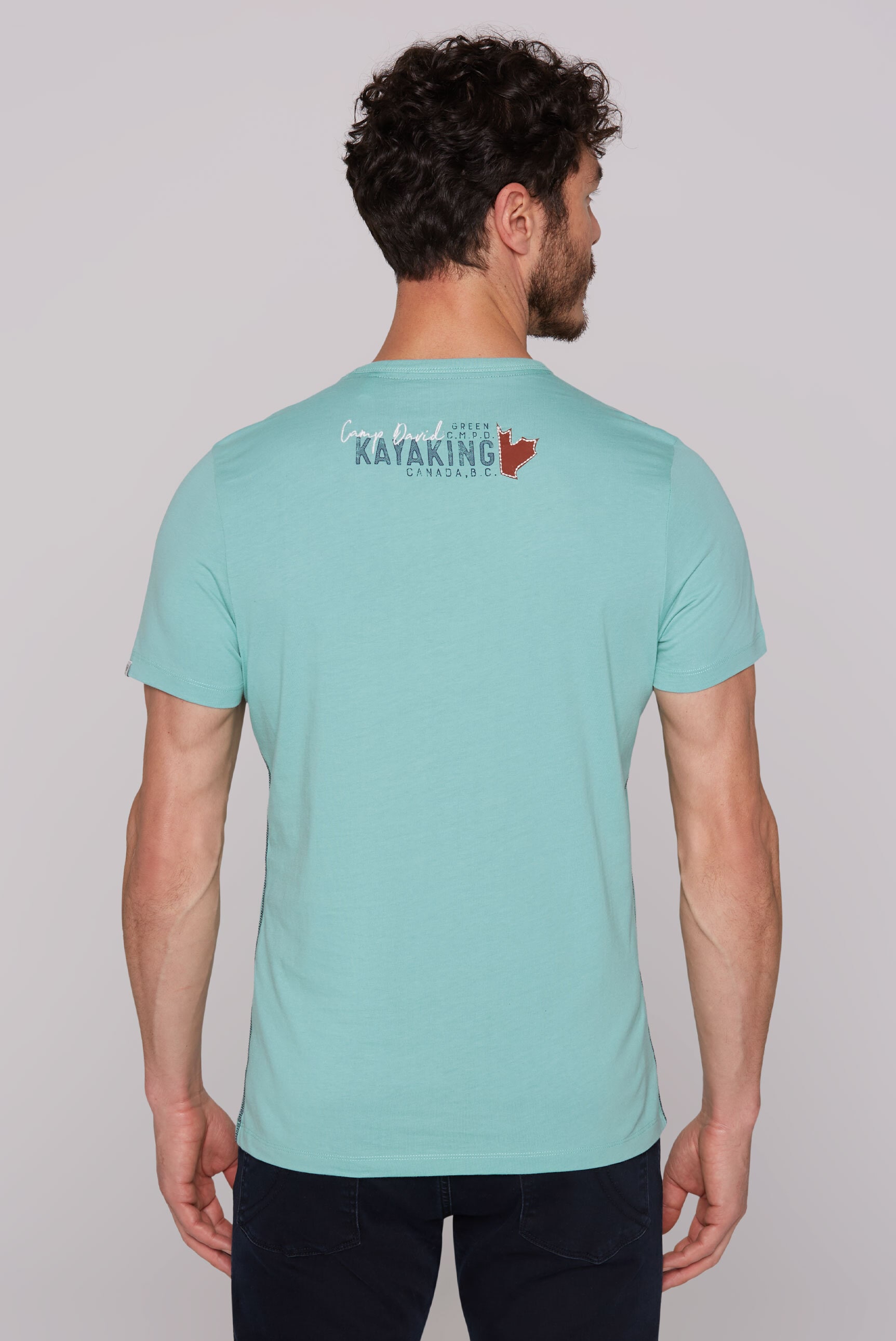 CAMP DAVID Rundhalsshirt, aus Baumwolle