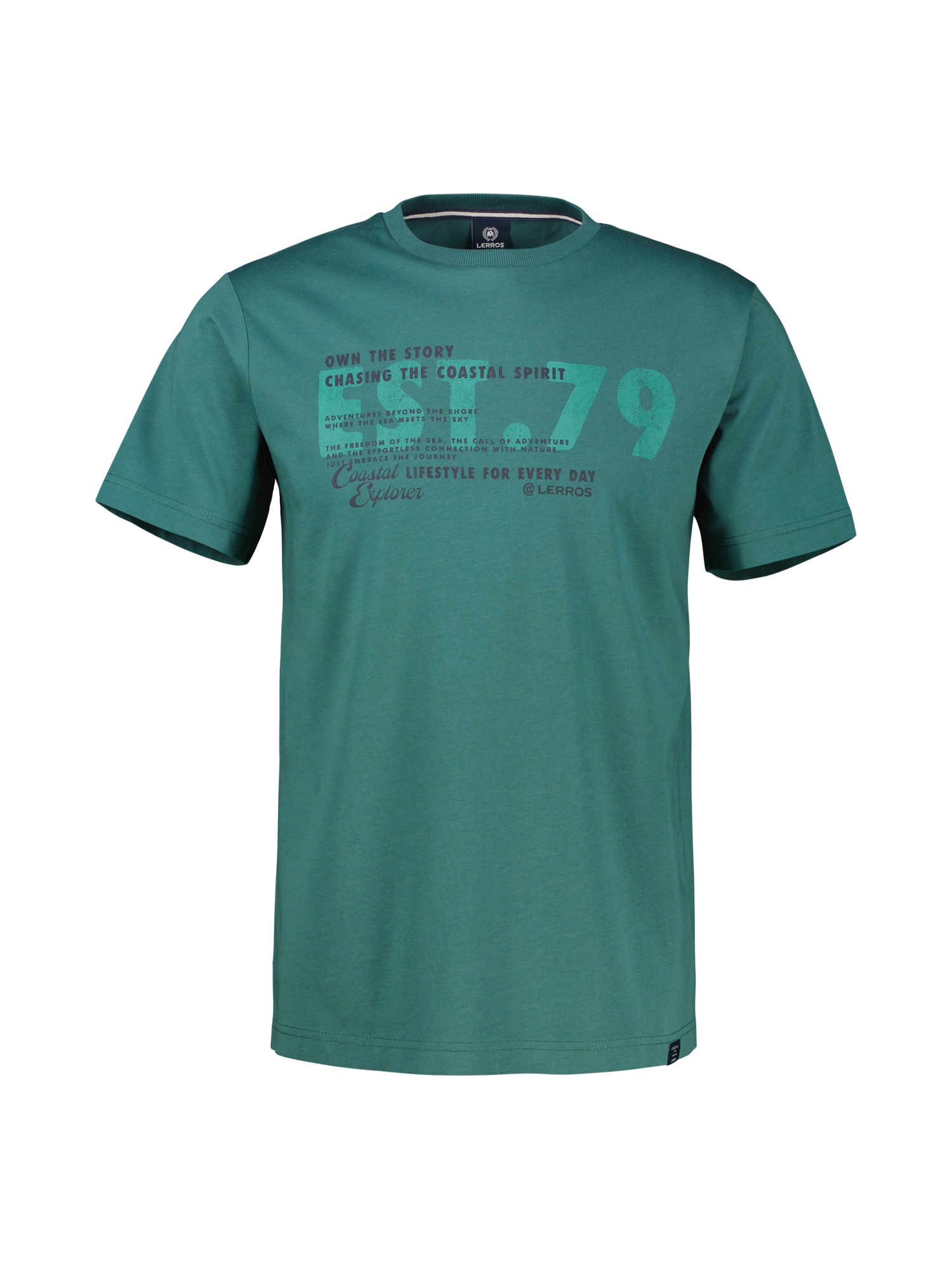 LERROS T-Shirt »T-Shirt aus Baumwolle mit Brustprint«
