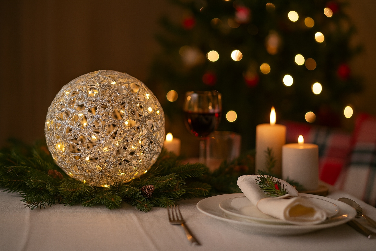I.GE.A. LED-Dekofigur »LED-Kugel« Dekolicht Kugelleuchte Lichterball Weihnachtsdeko Dekokugel Lichtkugel