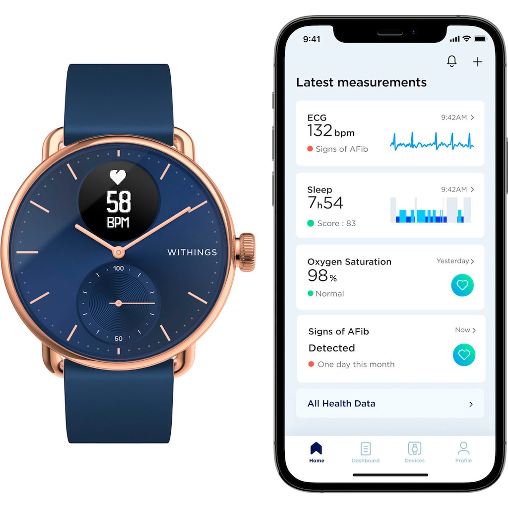 Withings Smartwatch »ScanWatch 38mm«
