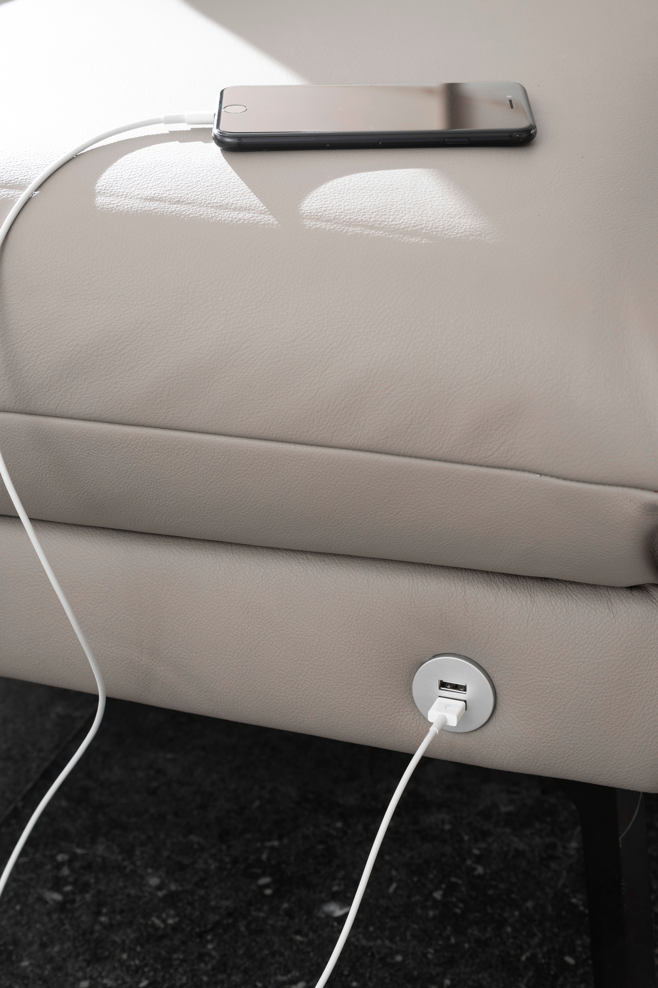 SCHÖNER WOHNEN-Kollektion Ecksofa »Spin, Multifunktionssofa, bequem und hochwertige Verarbeitung, L-Form«, Drehsitz-Funktion, USB-Anschluss, Armlehnfunktion, Rückenverstellung