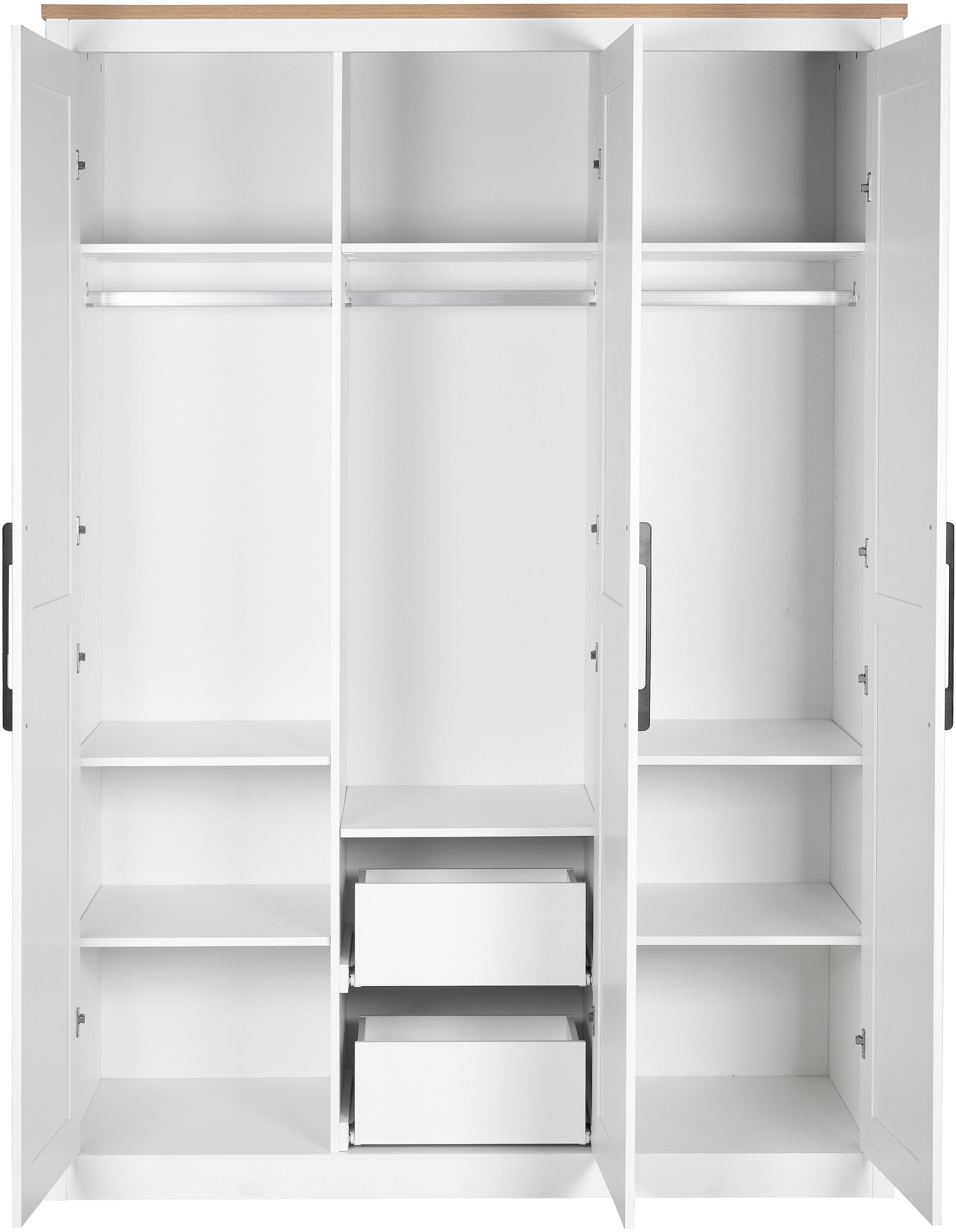 OTTO home Kleiderschrank »Büsum Schlafzimmer Schrank Otto´s Choice« stabile robuste Bauweise mit optimaler Aufteilung,  Schlafzimmerschrank Landhaus Design Garderobe Schrank Bestseller