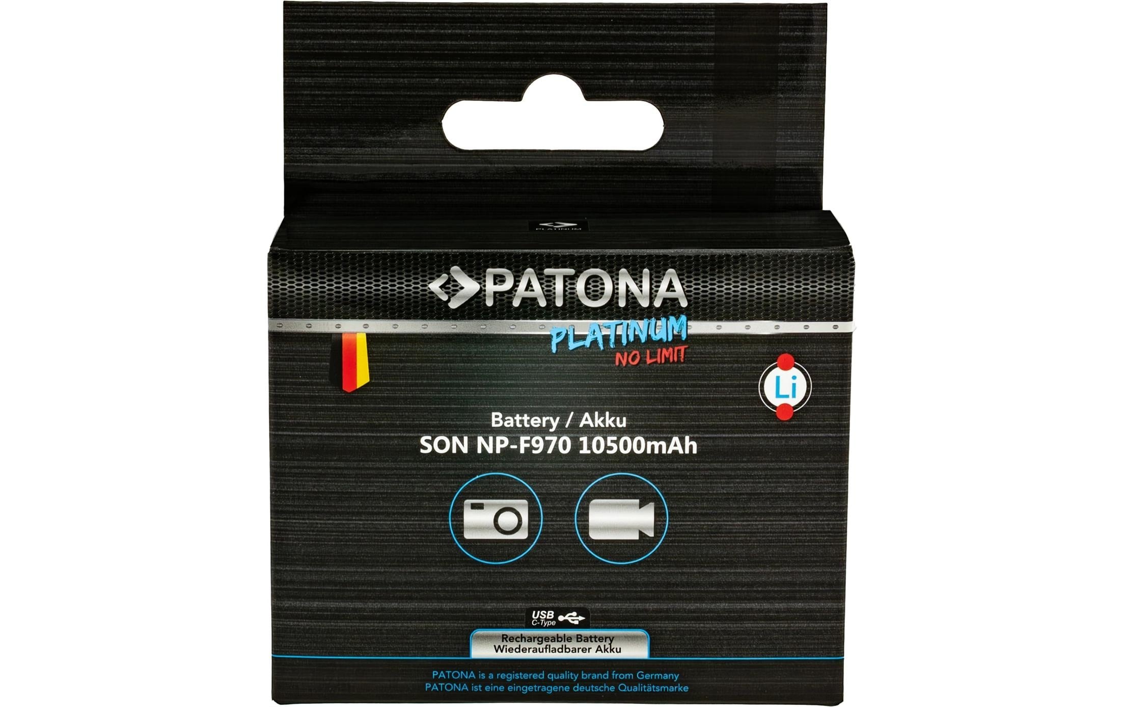   Akku »Patona Sony NP-F970, F960, F950 inkl. Powerbank« 10.500 mAh