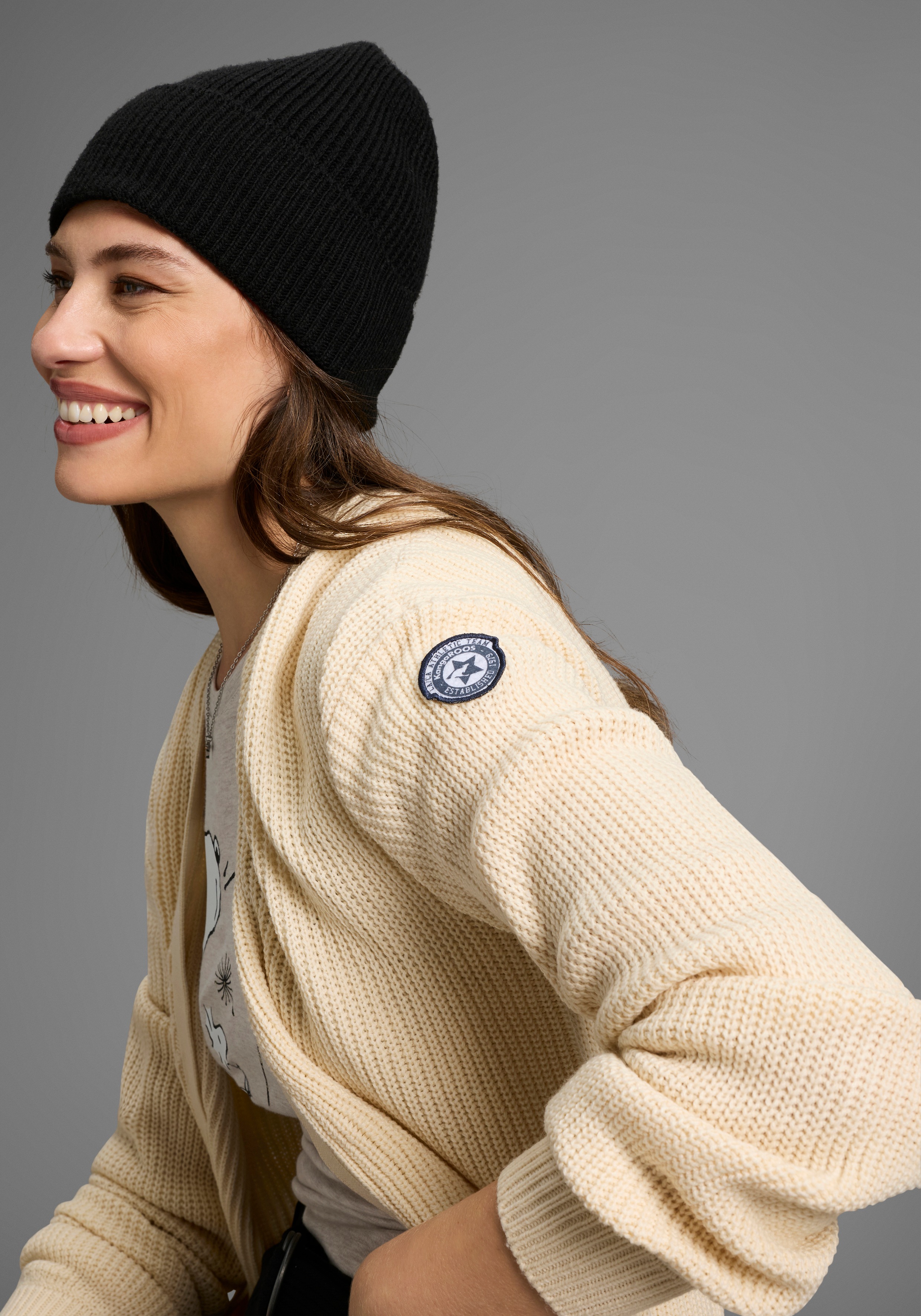 Thumbnail - KangaROOS Strickjacke aus kuscheligem Strick