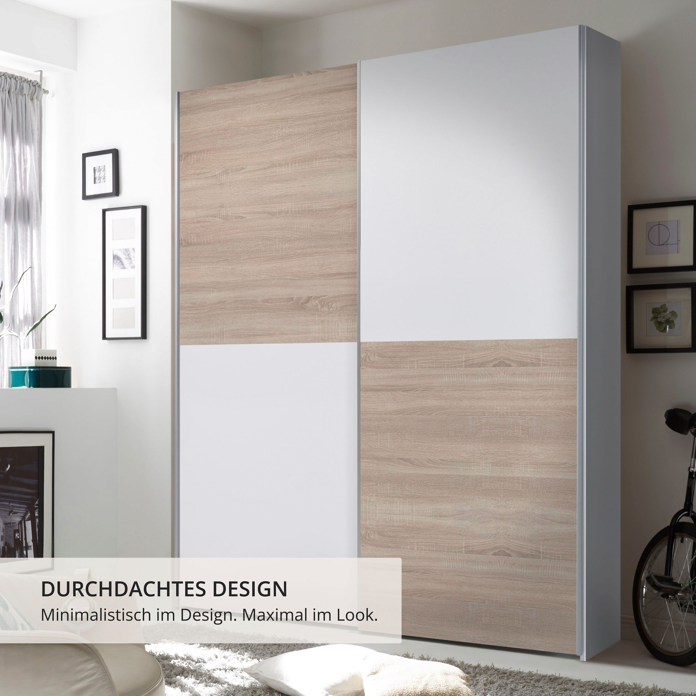 Schlafkontor Schwebetürenschrank "Time Schrank, Kleiderschrank mit Schiebet günstig online kaufen