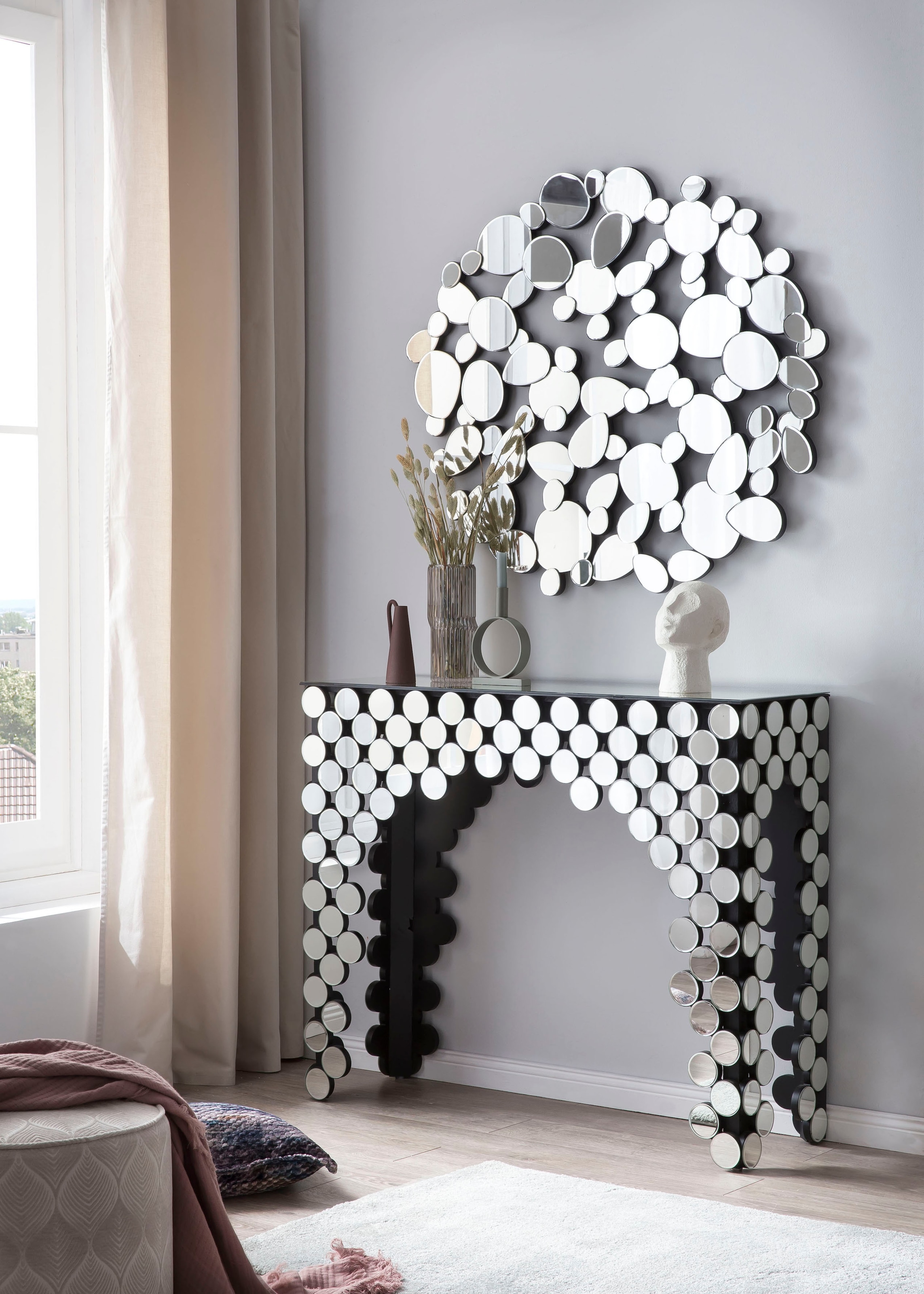 SalesFever Konsolentisch "Designer Konsole" verspiegelt, in edler Form und günstig online kaufen