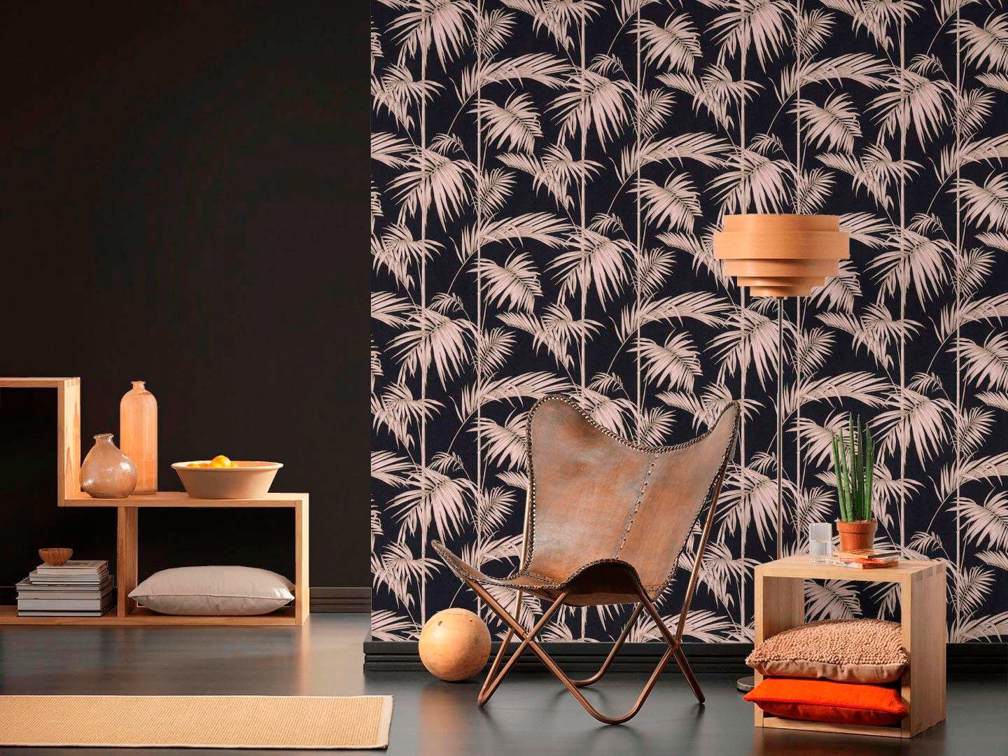 living walls Vliestapete »Metropolitan Stories Lola Paris«, uni-einfarbig-unifarben, Uni Tapete einfarbig Tapeten Wohnzimmer Schlafzimmer Küche modern Büro