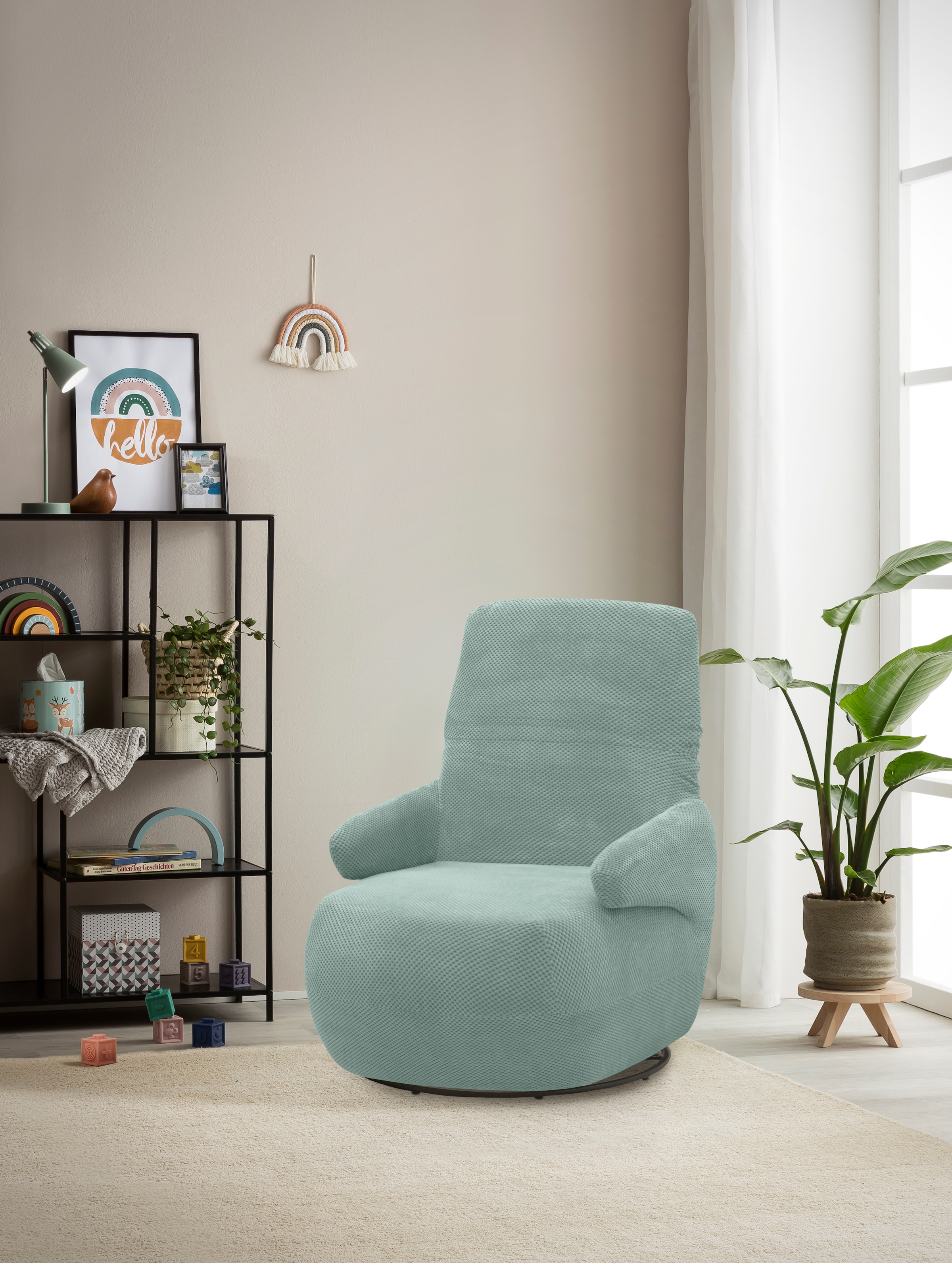 DOMO collection Sessel »700015 mit Rückenverstellung und Drehfunktion«, wahlweise auch mit Wippfunktion, Drehsessel