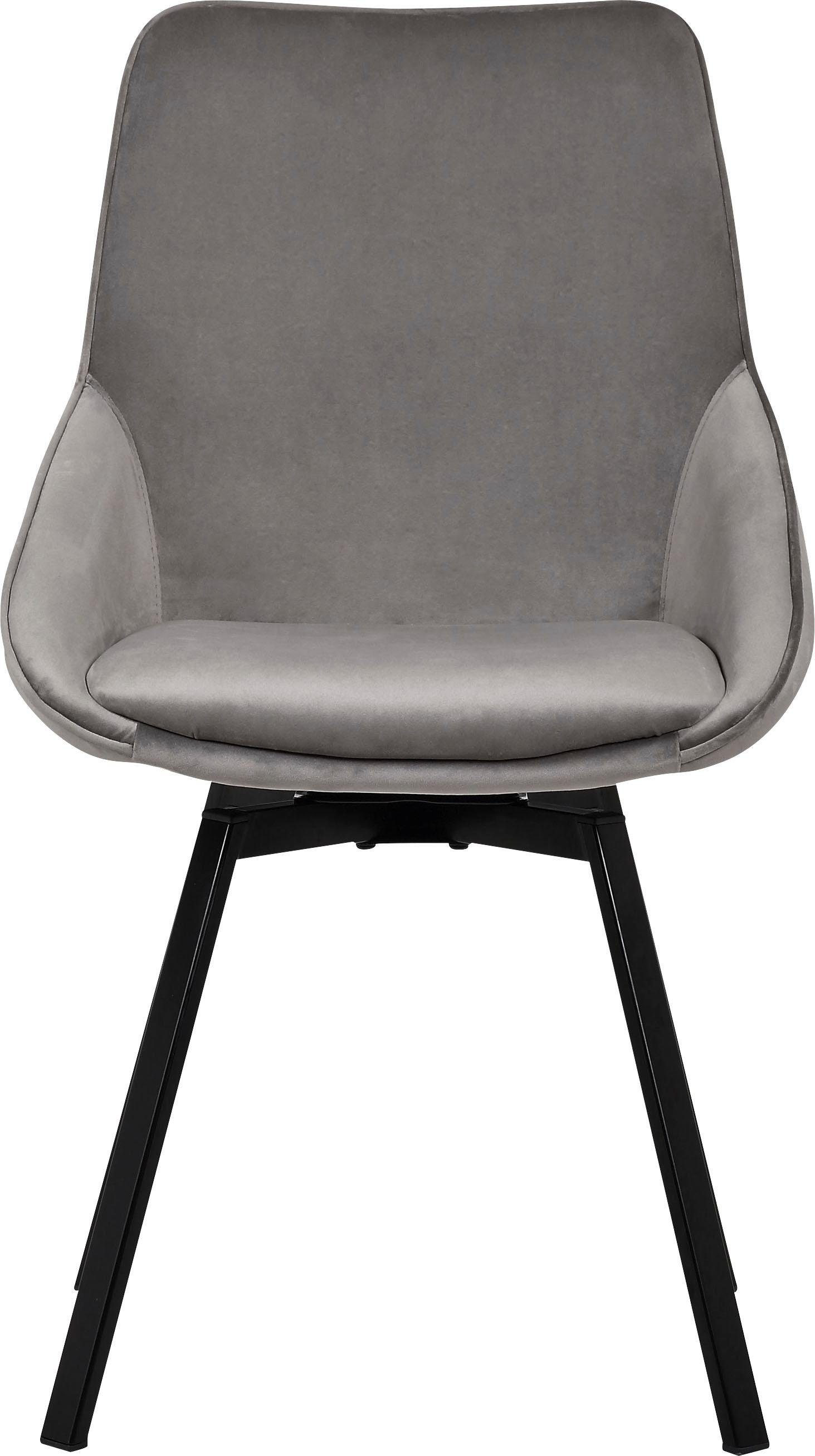 INOSIGN Esszimmerstuhl »Merisa«, (Set), Luxus-Microfaser, 2er-Set mit gepolstertem Sitz und Rückenlehne, Drehstuhl