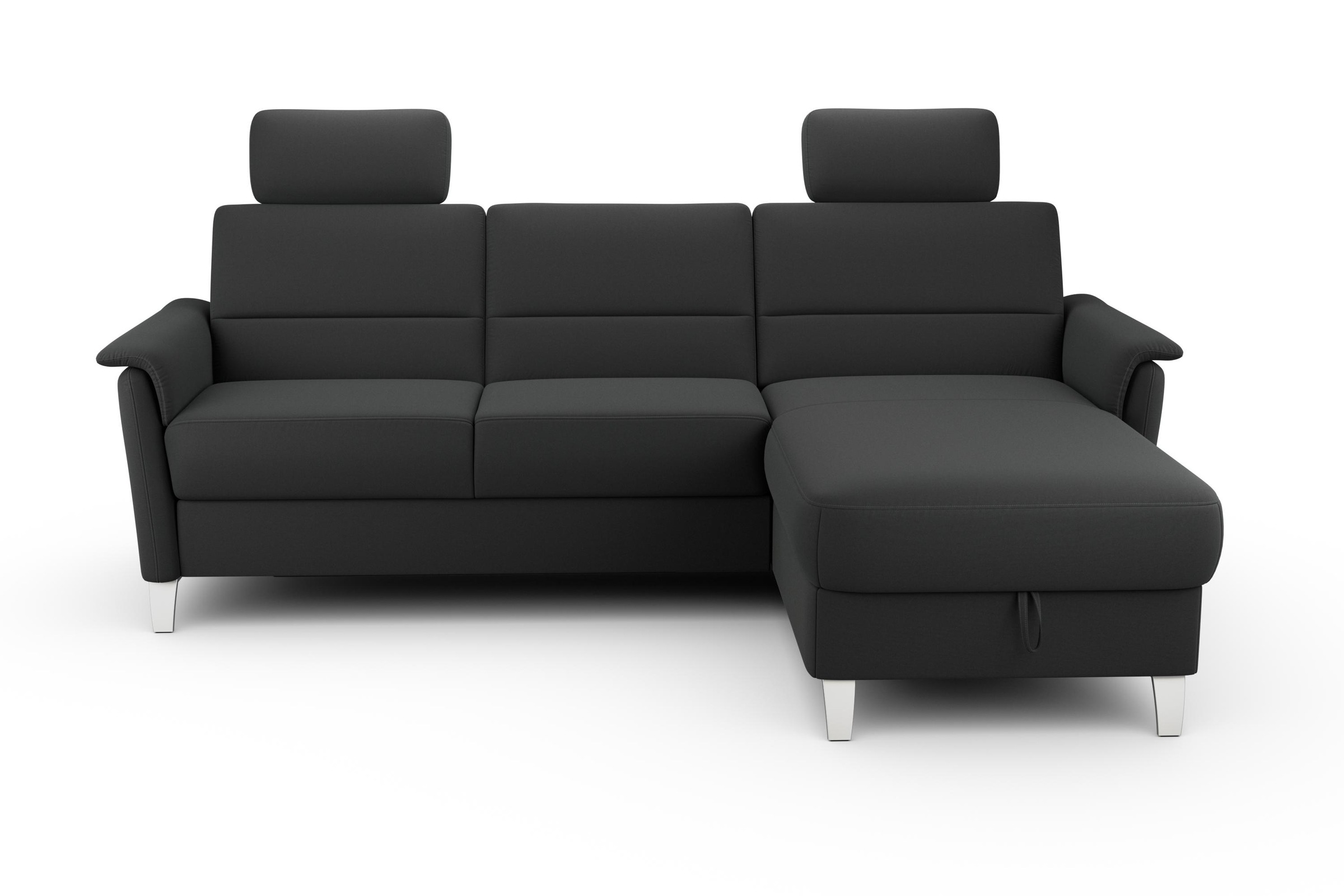 sit&more Ecksofa »Palmera L-Form«, Federkern, wahlweise mit Bettfunktion und mit/ohne Stauraum
